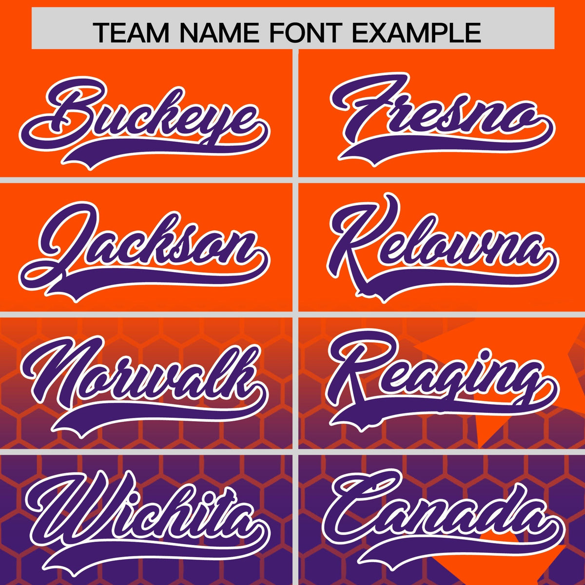 Custom Orange Purple White Rising Stars Series Gradient Fashion Baseball Jersey| KXKSHOP