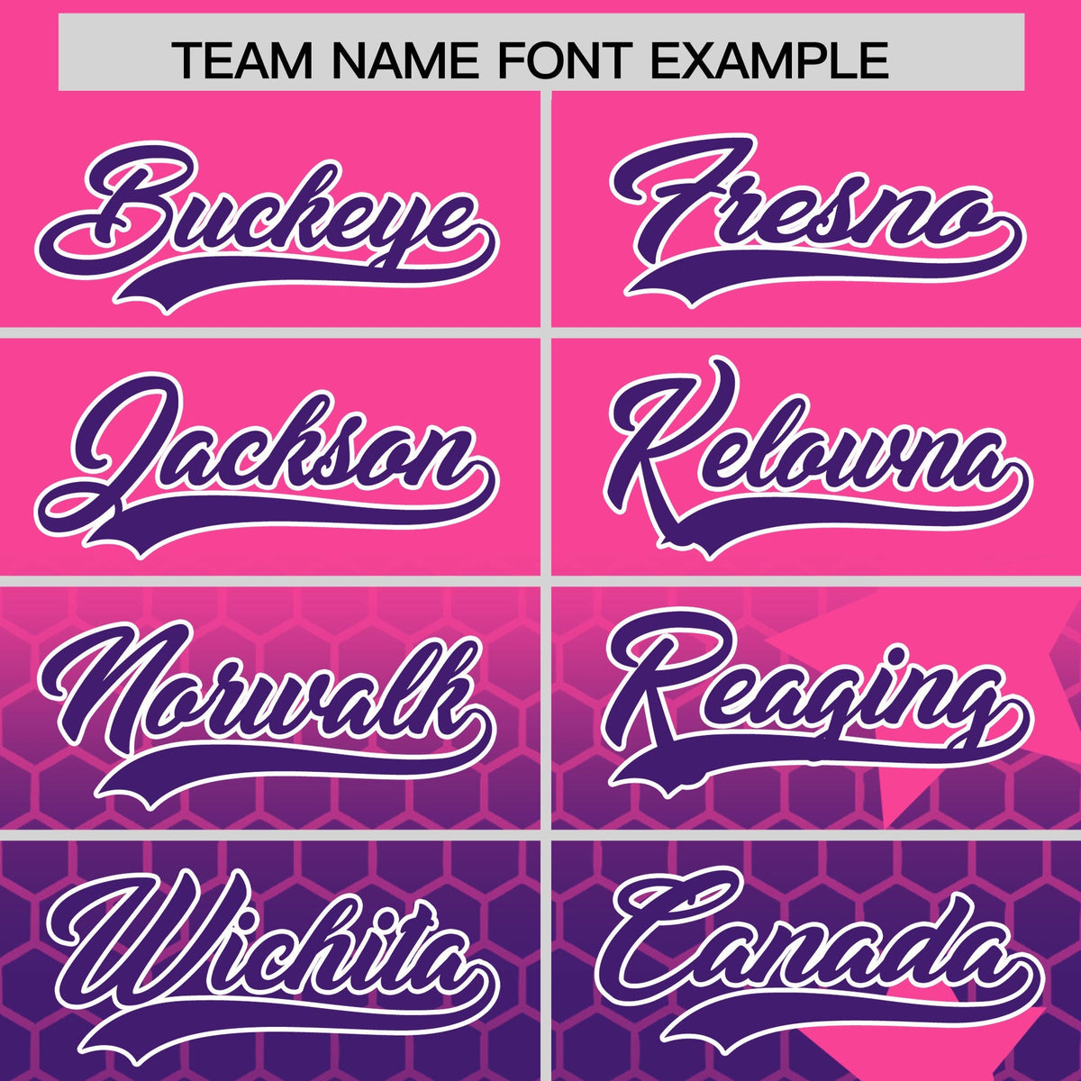 Custom Pink Purple White Rising Stars Series Gradient Fashion Baseball Jersey| KXKSHOP