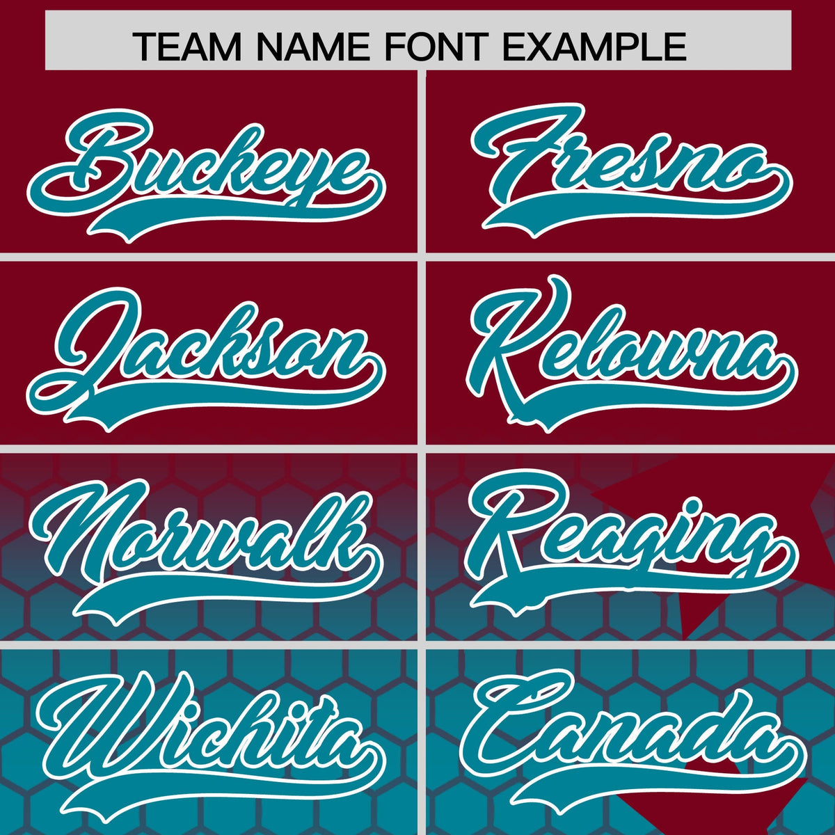 Custom Crimson Teal White Rising Stars Series Gradient Fashion Baseball Jersey| KXKSHOP