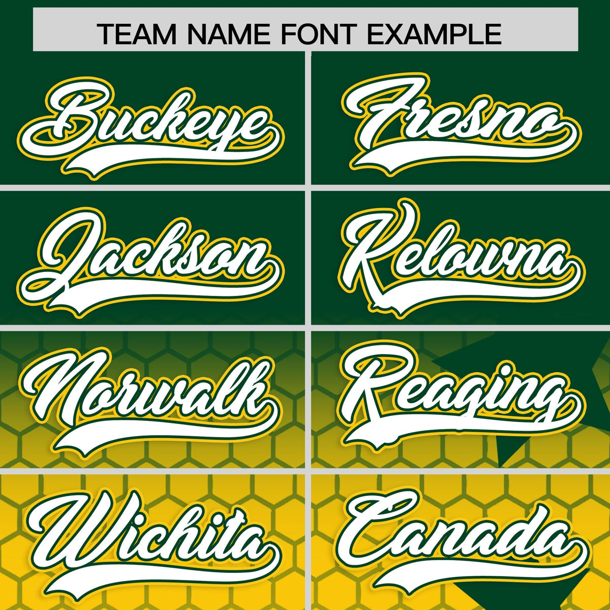 Custom Green Gold White Rising Stars Series Gradient Fashion Baseball Jersey| KXKSHOP