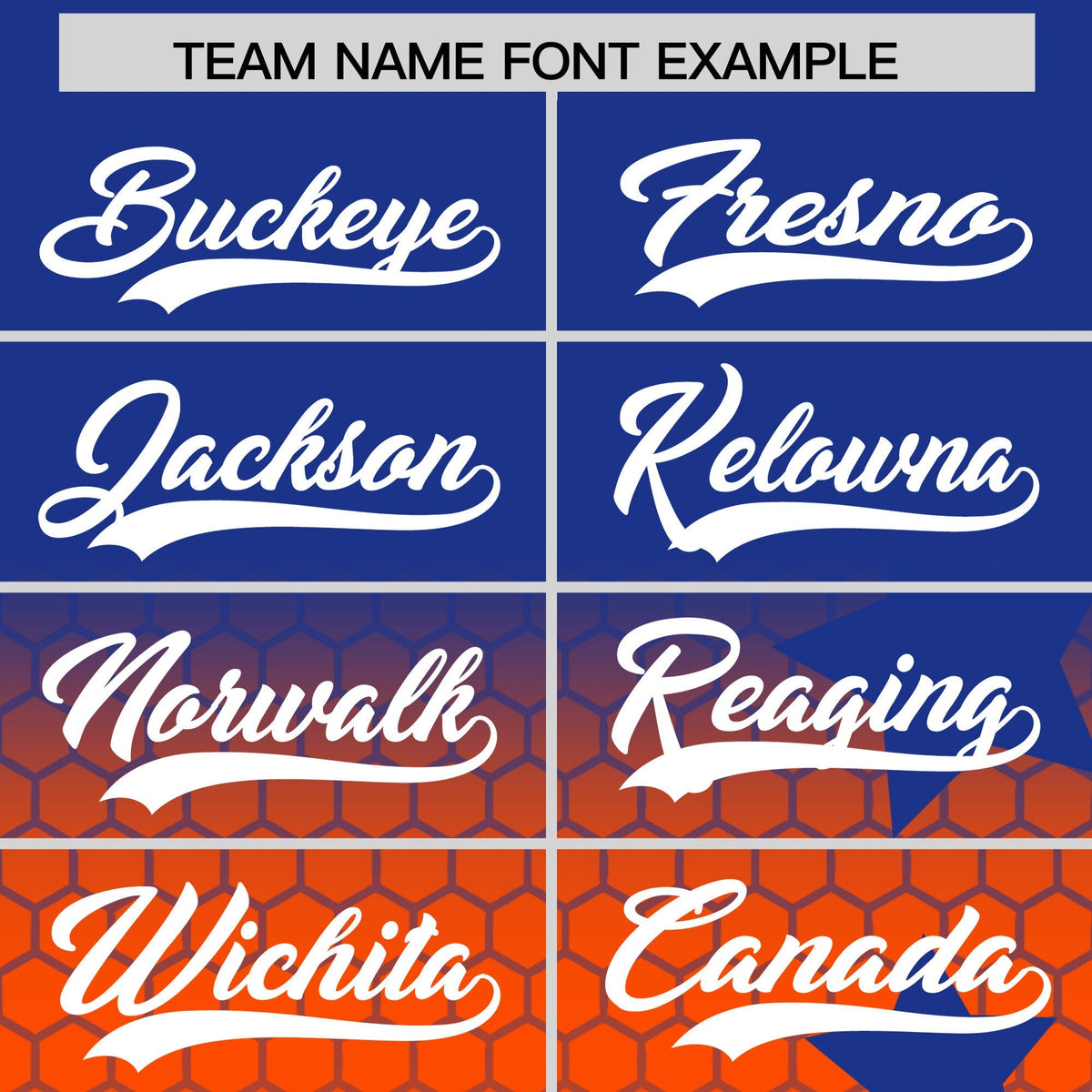 Custom Royal Blue Orange White Rising Stars Series Gradient Fashion Baseball Jersey| KXKSHOP