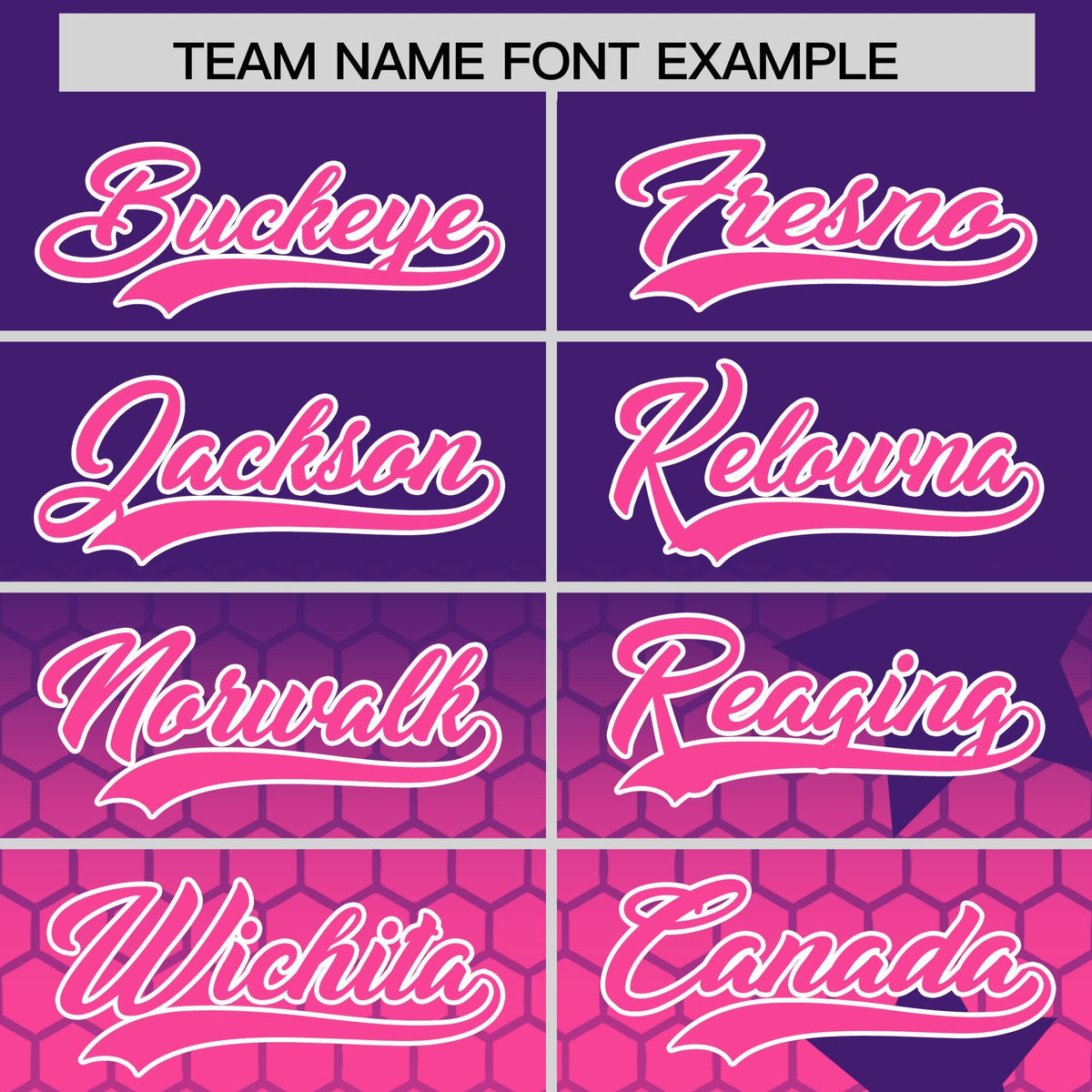 Custom Purple Pink White Rising Stars Series Gradient Fashion Baseball Jersey| KXKSHOP