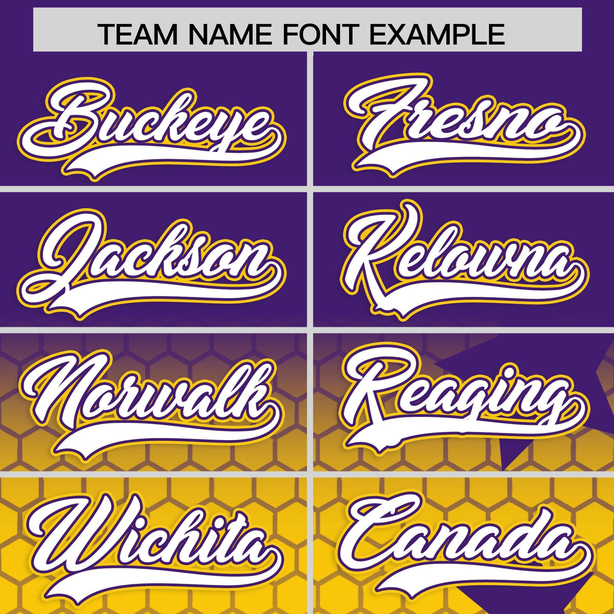 Custom Purple Gold White Rising Stars Series Gradient Fashion Baseball Jersey| KXKSHOP