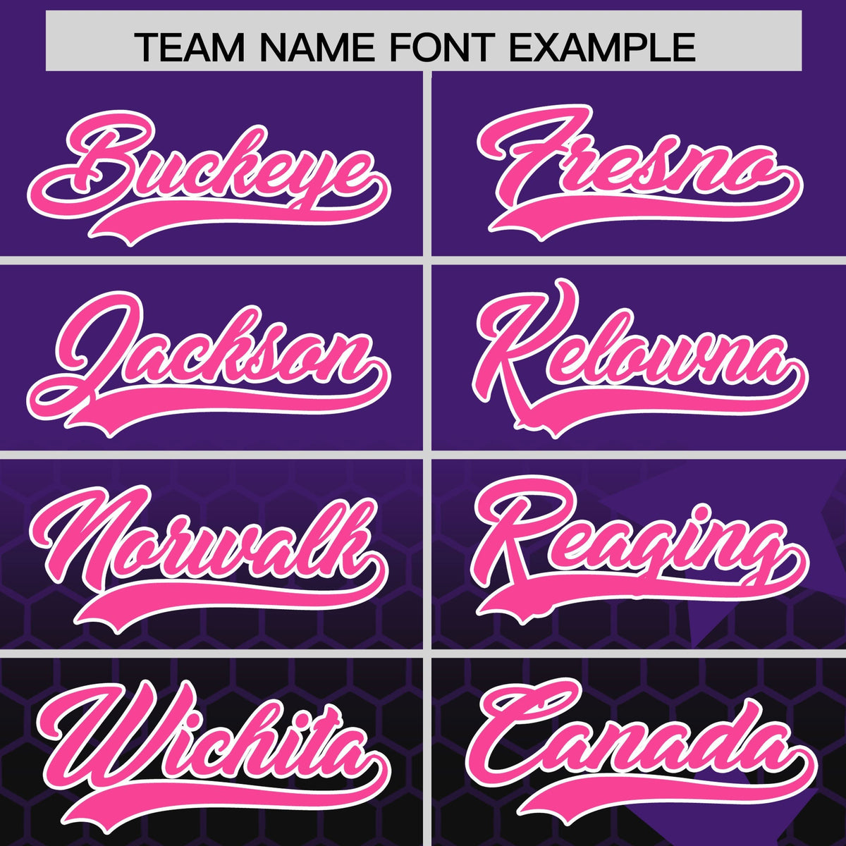 Custom Purple Black Pink Rising Stars Series Gradient Fashion Baseball Jersey| KXKSHOP