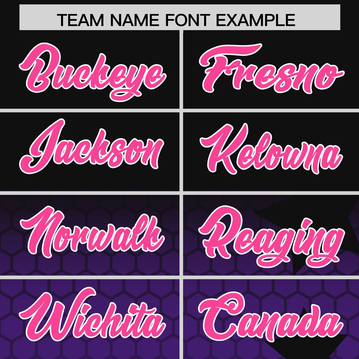 Custom Black Purple Pink Rising Stars Series Gradient Fashion Baseball Jersey| KXKSHOP