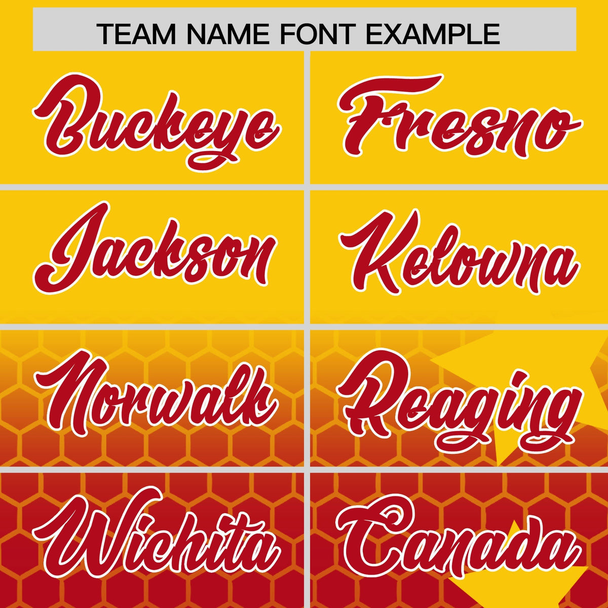 Custom Gold Red White Rising Stars Series Gradient Fashion Baseball Jersey| KXKSHOP