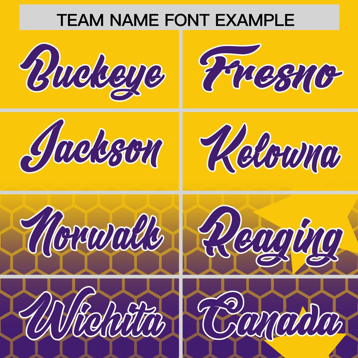 Custom Gold Purple White Rising Stars Series Gradient Fashion Baseball Jersey| KXKSHOP