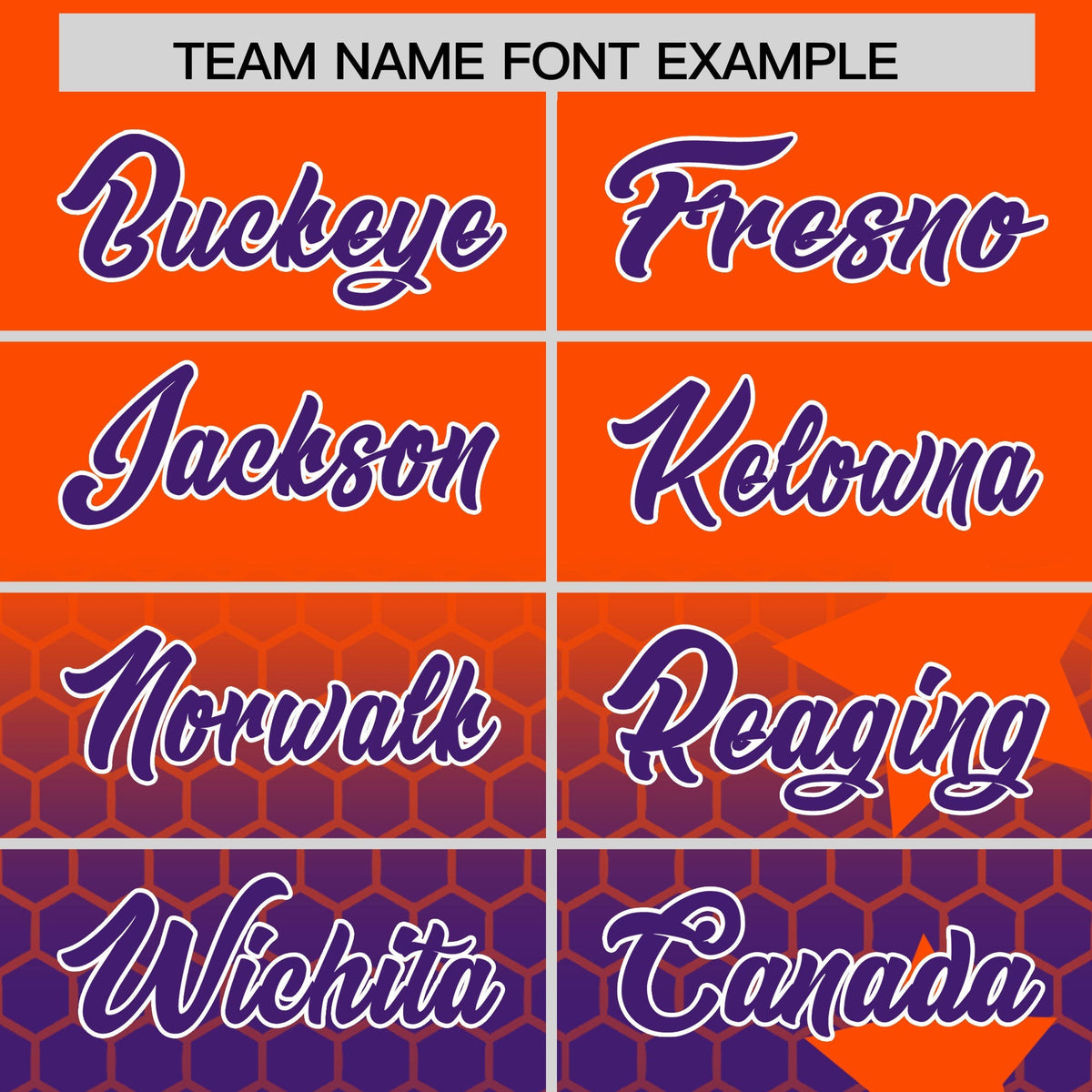 Custom Orange Purple White Rising Stars Series Gradient Fashion Baseball Jersey| KXKSHOP