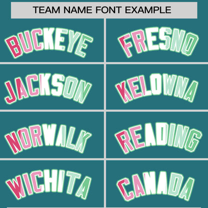 Custom Aqua Abrosexual For Pride Month Classic Style Authentic Baseball Jersey