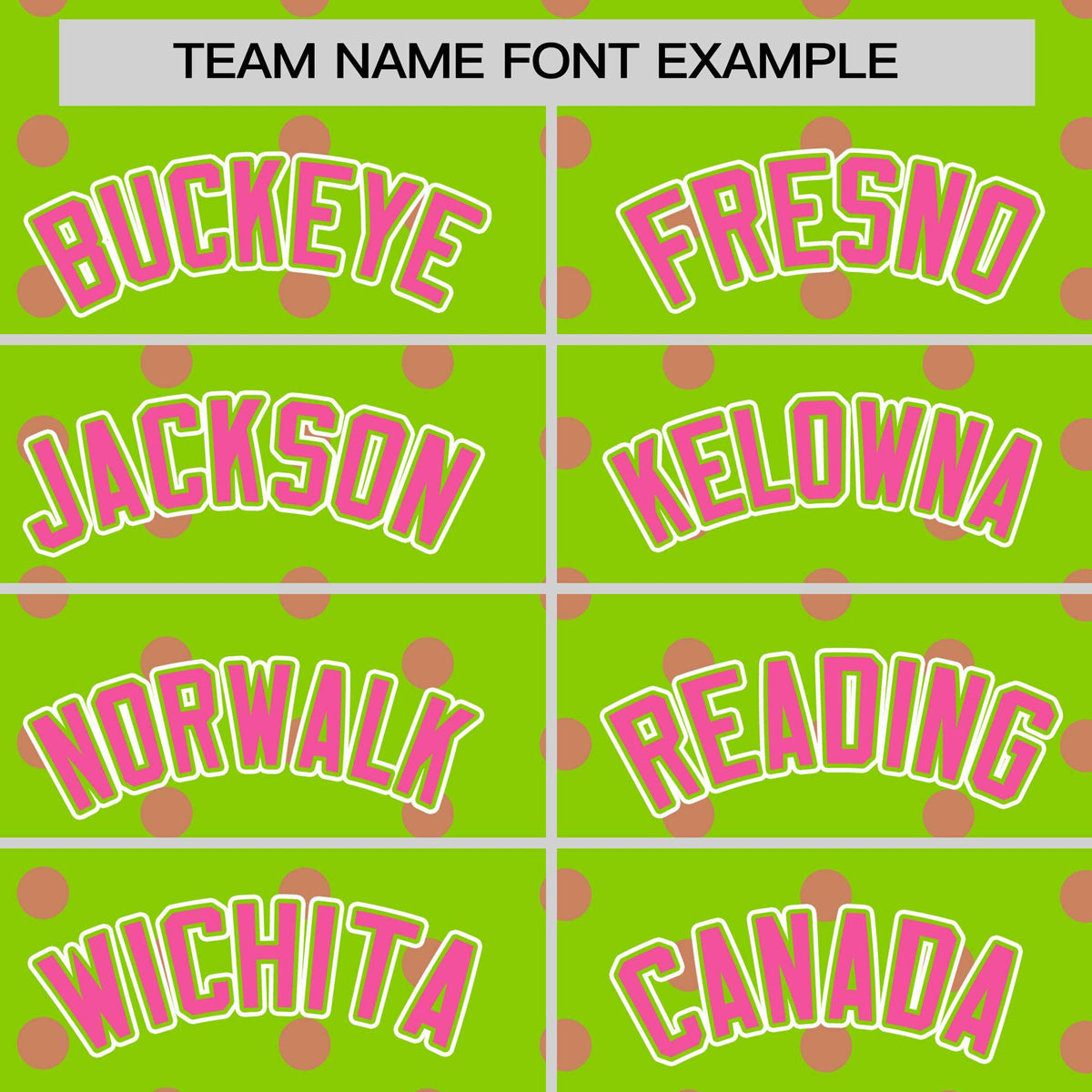 Custom Neon Green Pink Personalized Polka Dot Graffiti Pattern Authentic Baseball Jersey