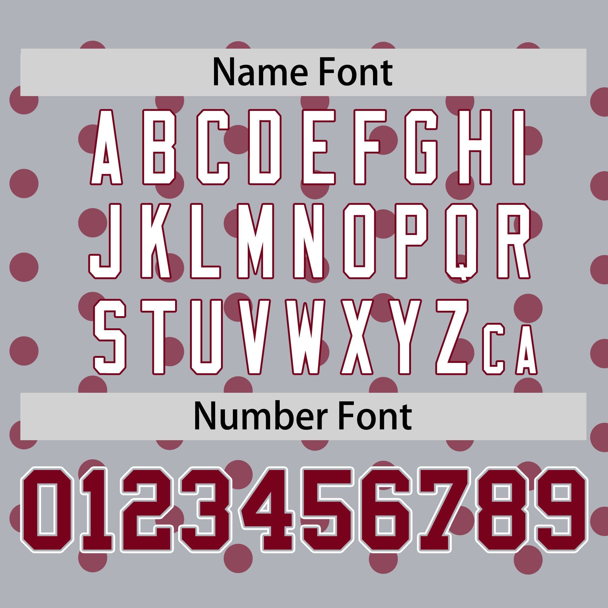 Custom Gray Crimson Personalized Polka Dot Graffiti Pattern Authentic Baseball Jersey