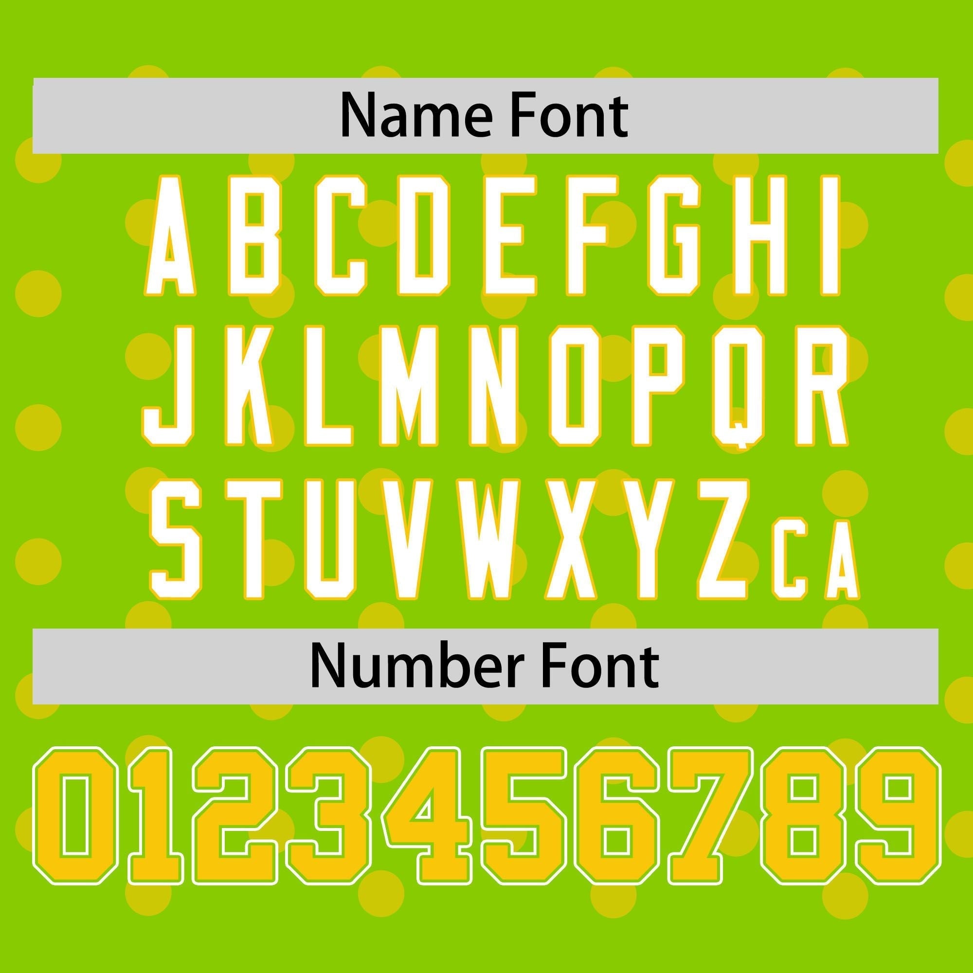 Custom Neon Green Gold Personalized Polka Dot Graffiti Pattern Authentic Baseball Jersey