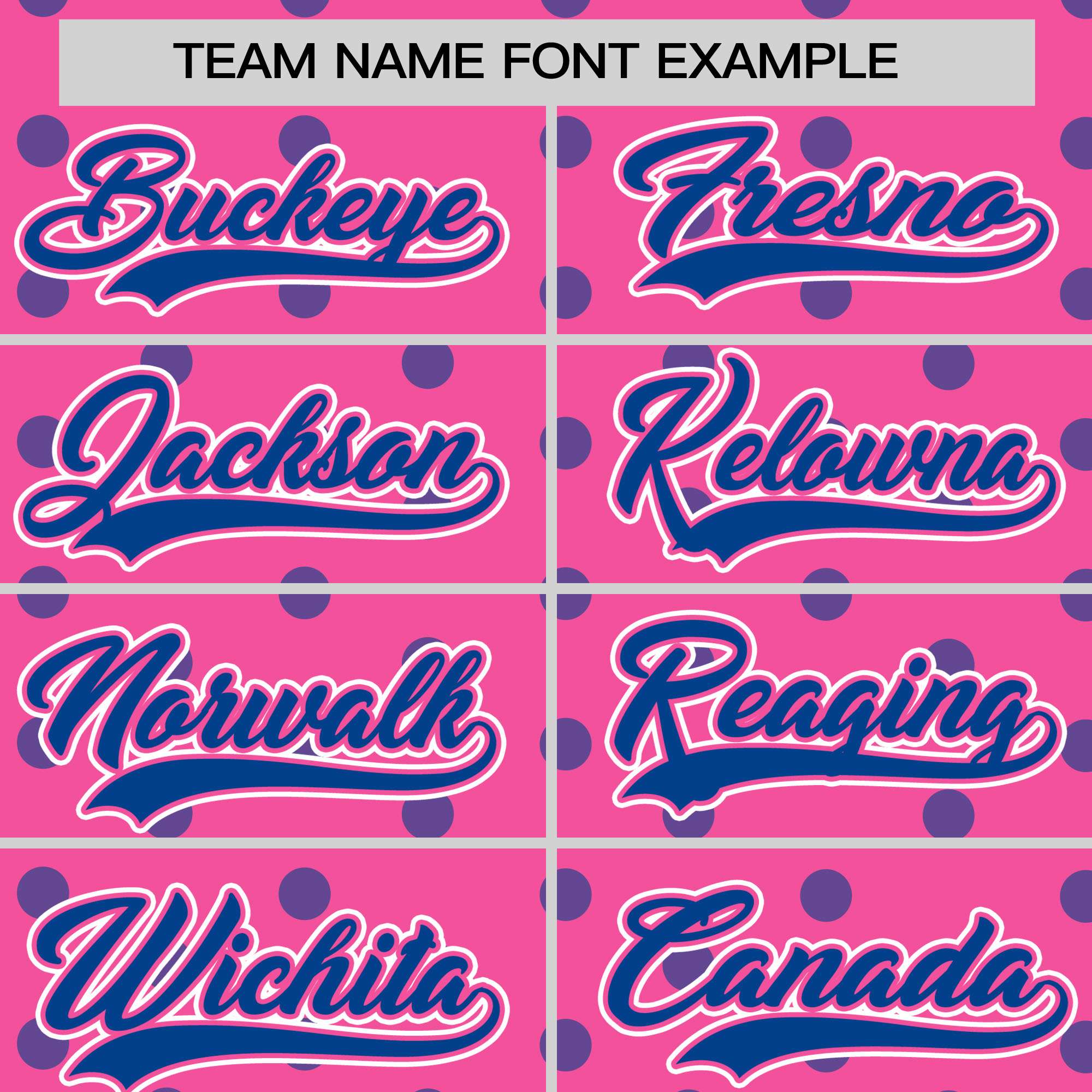 Custom Pink Royal Personalized Polka Dot Graffiti Pattern Authentic Baseball Jersey