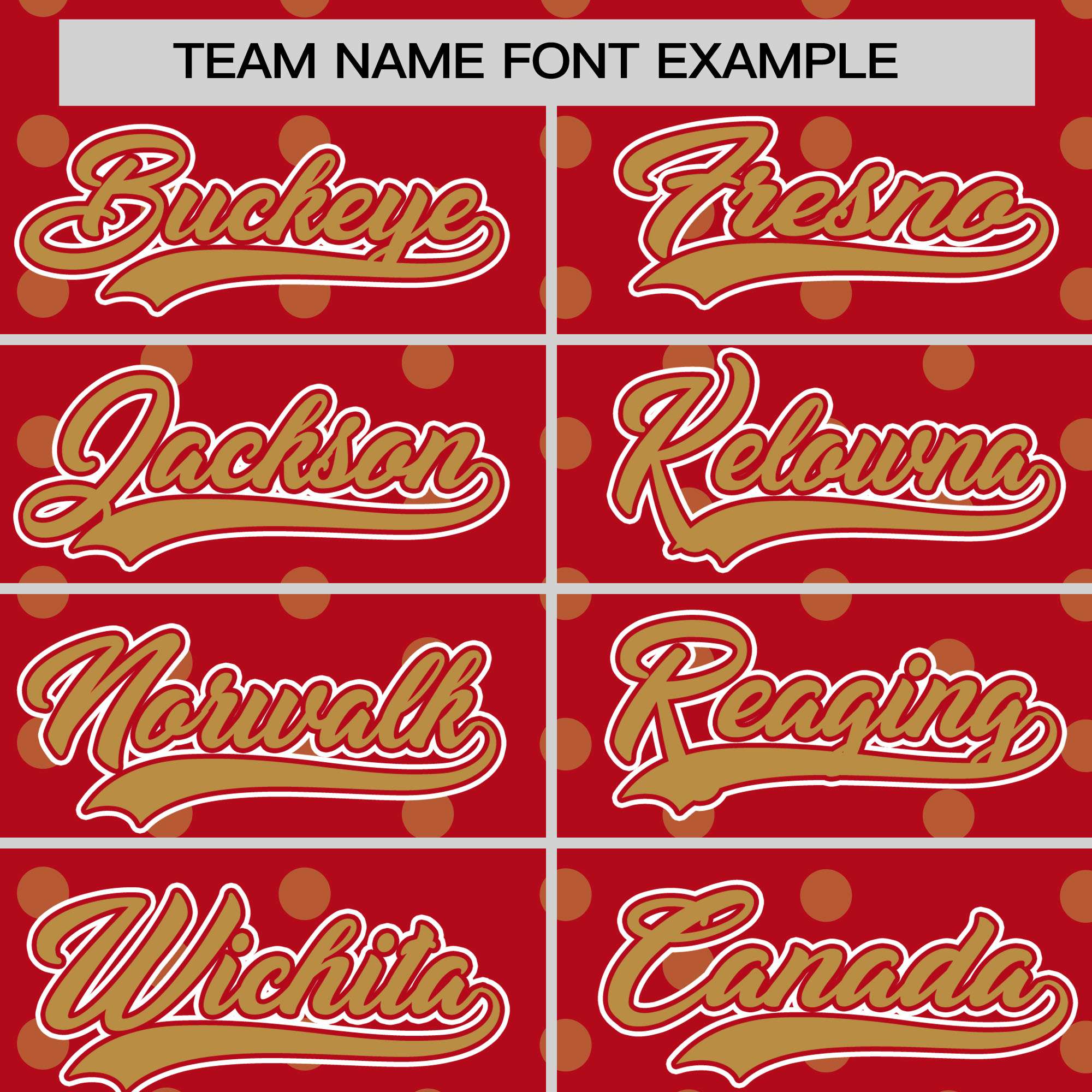 Custom Red Old Gold Personalized Polka Dot Graffiti Pattern Authentic Baseball Jersey