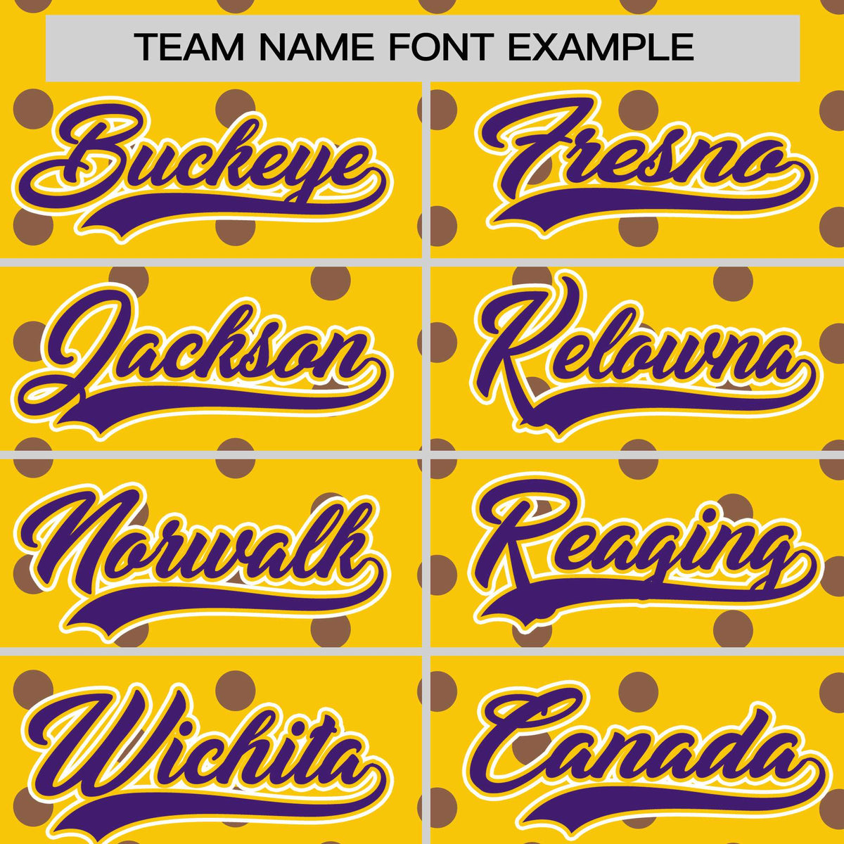 Custom Gold Purple Personalized Polka Dot Graffiti Pattern Authentic Baseball Jersey