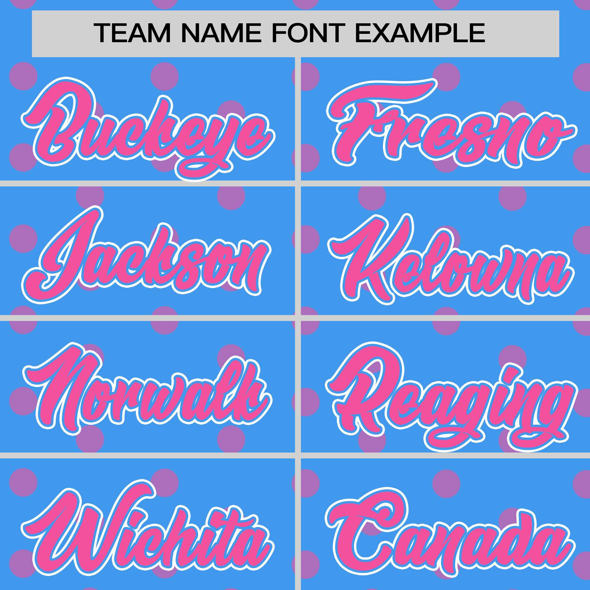 Custom Powder Blue Pink Personalized Polka Dot Graffiti Pattern Authentic Baseball Jersey