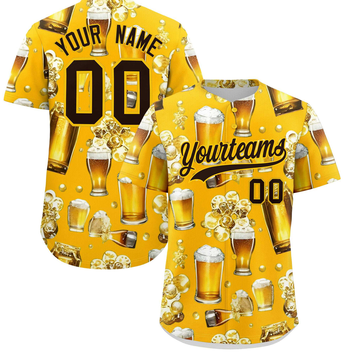 Custom Yellow Personalized Team Shirts for Parties &amp; Training | KXKSHOP