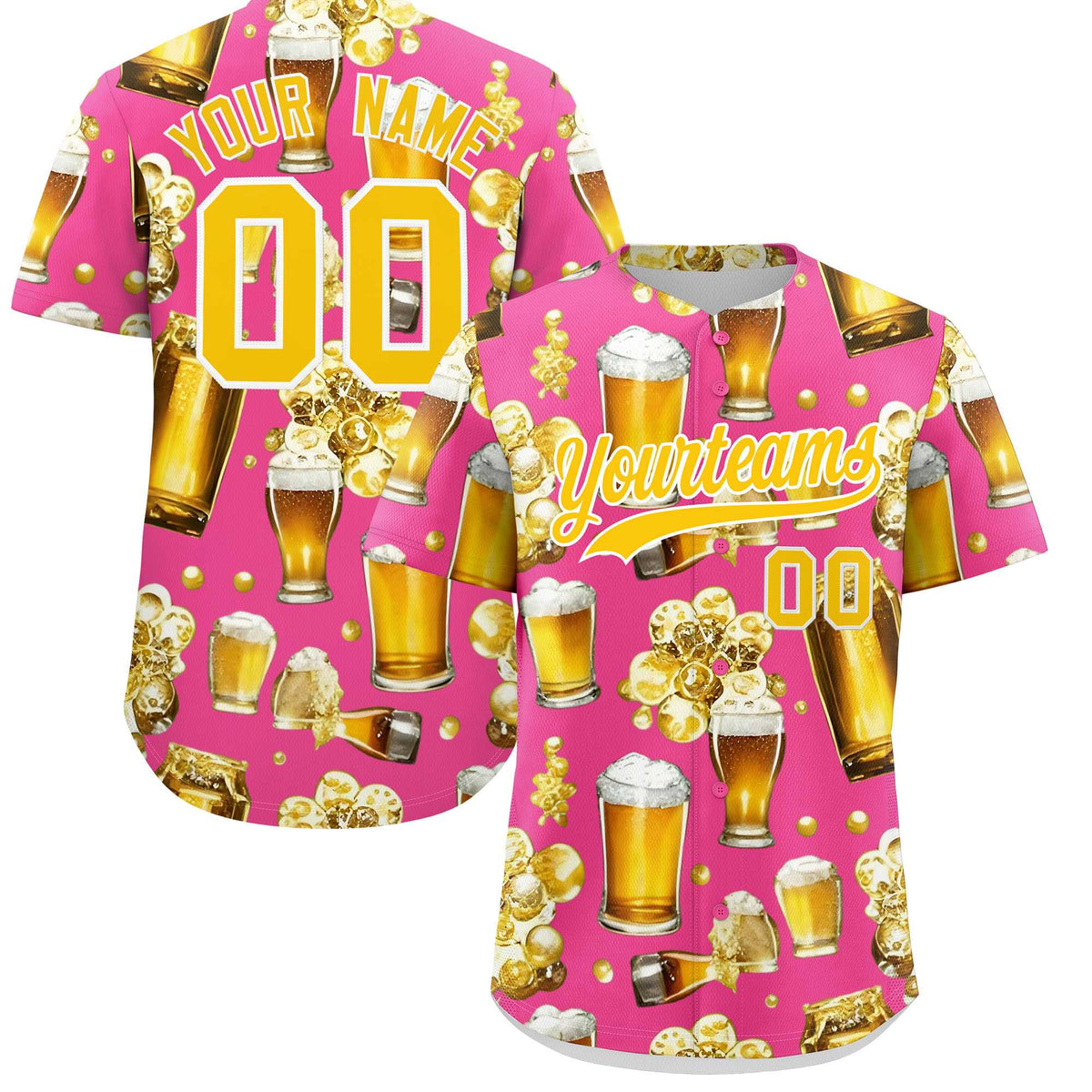 Custom Pink Personalized Team Shirts for Parties &amp; Training | KXKSHOP