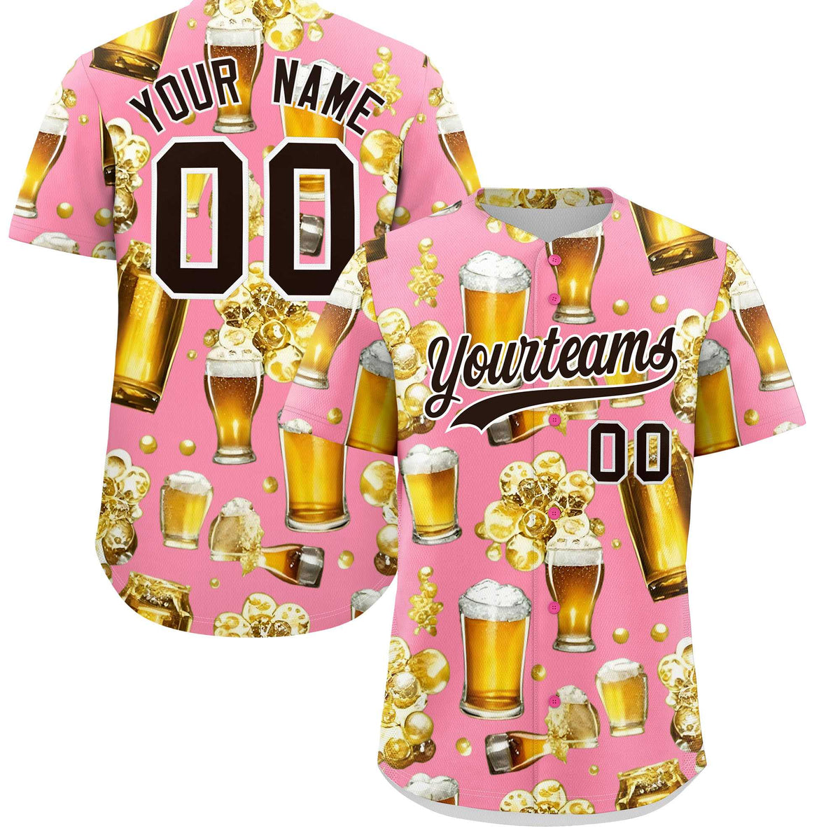 Custom Light Pink Personalized Team Shirts for Parties &amp; Training | KXKSHOP