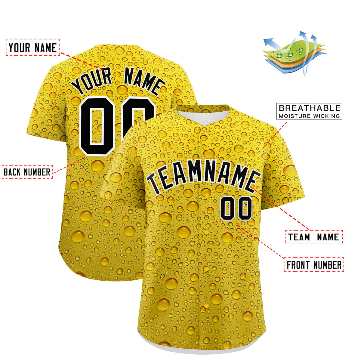 Custom Gold Personalized Team Shirts for Parties &amp; Training | KXKSHOP