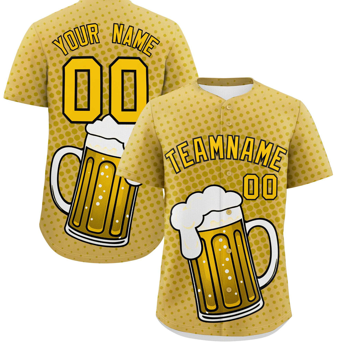 Custom Old Gold Personalized Team Shirts for Parties &amp; Training | KXKSHOP