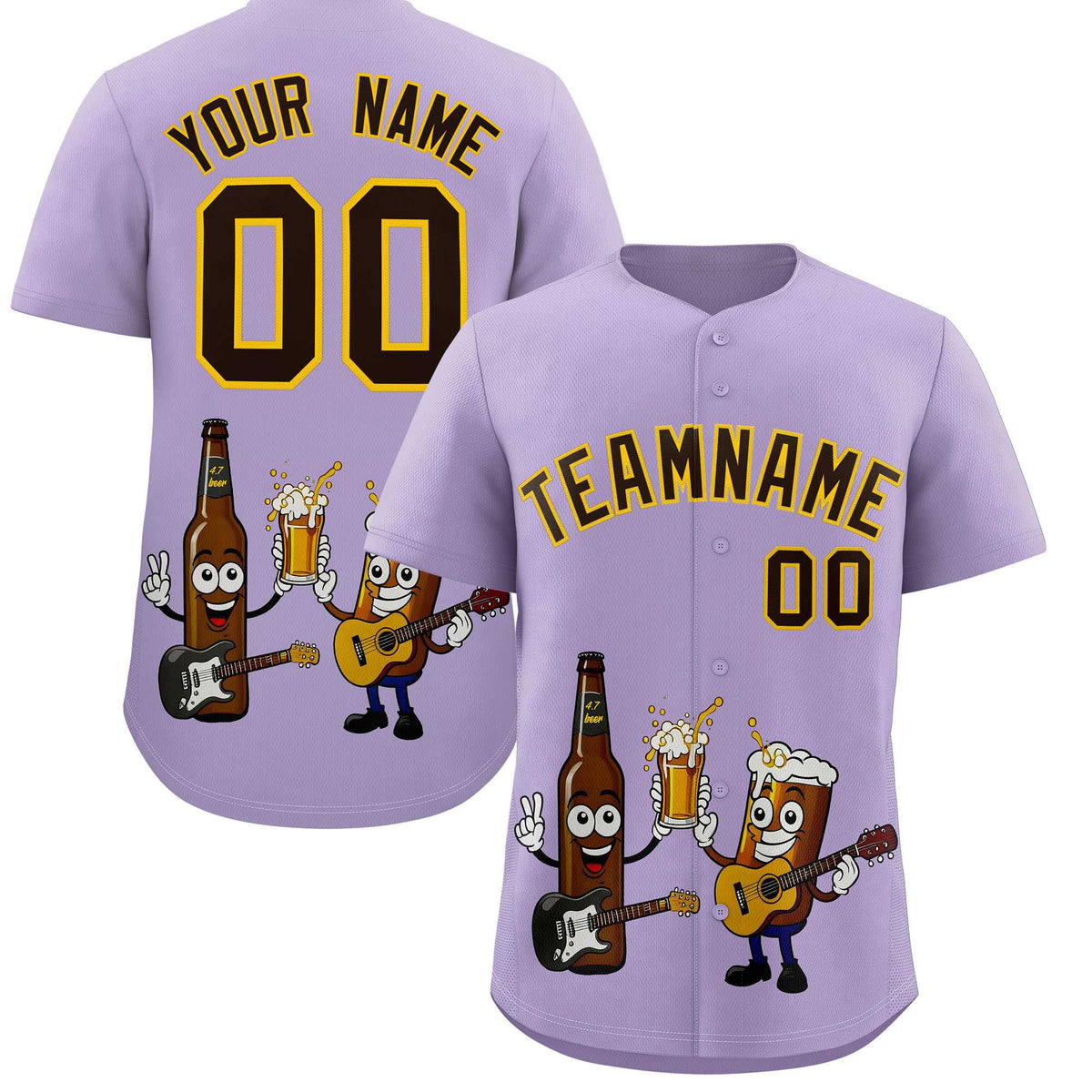 Custom Light Purple Personalized Team Shirts for Parties &amp; Training | KXKSHOP