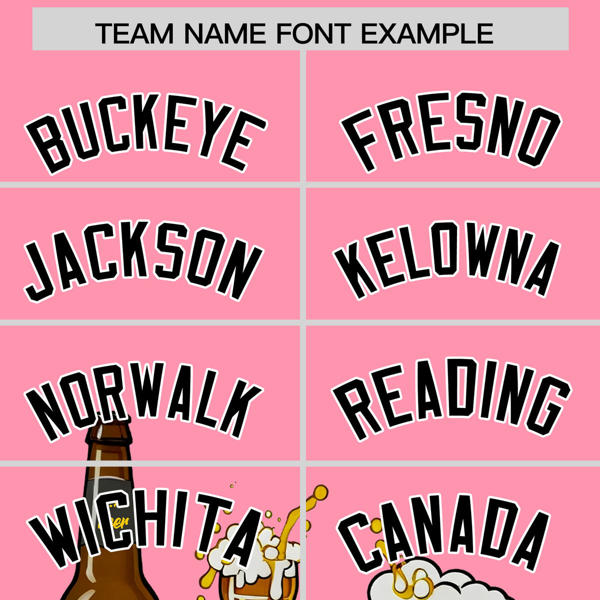 Custom Light Pink Personalized Team Shirts for Parties &amp; Training | KXKSHOP