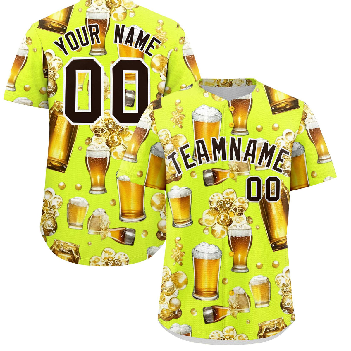 Custom Fluorescent Green Personalized Team Shirts for Parties &amp; Training | KXKSHOP