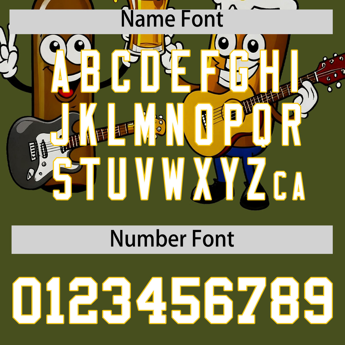 Custom Olive Personalized Team Shirts for Parties &amp; Training | KXKSHOP