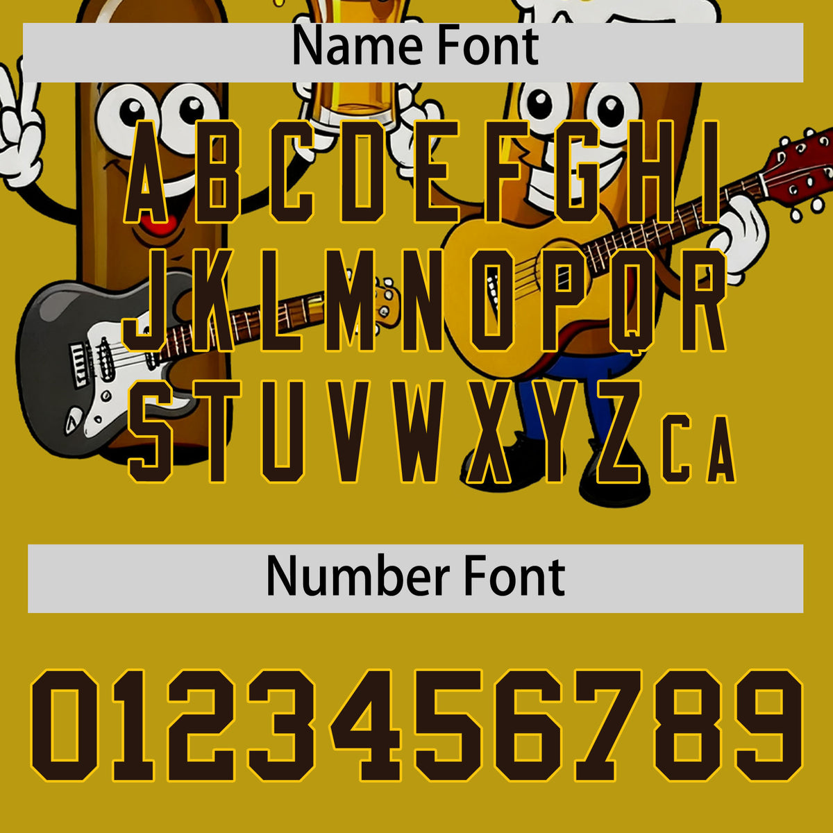 Custom Old Gold Personalized Team Shirts for Parties &amp; Training | KXKSHOP