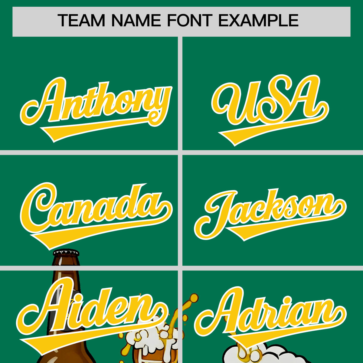 Custom Kelly Green Personalized Team Shirts for Parties &amp; Training | KXKSHOP