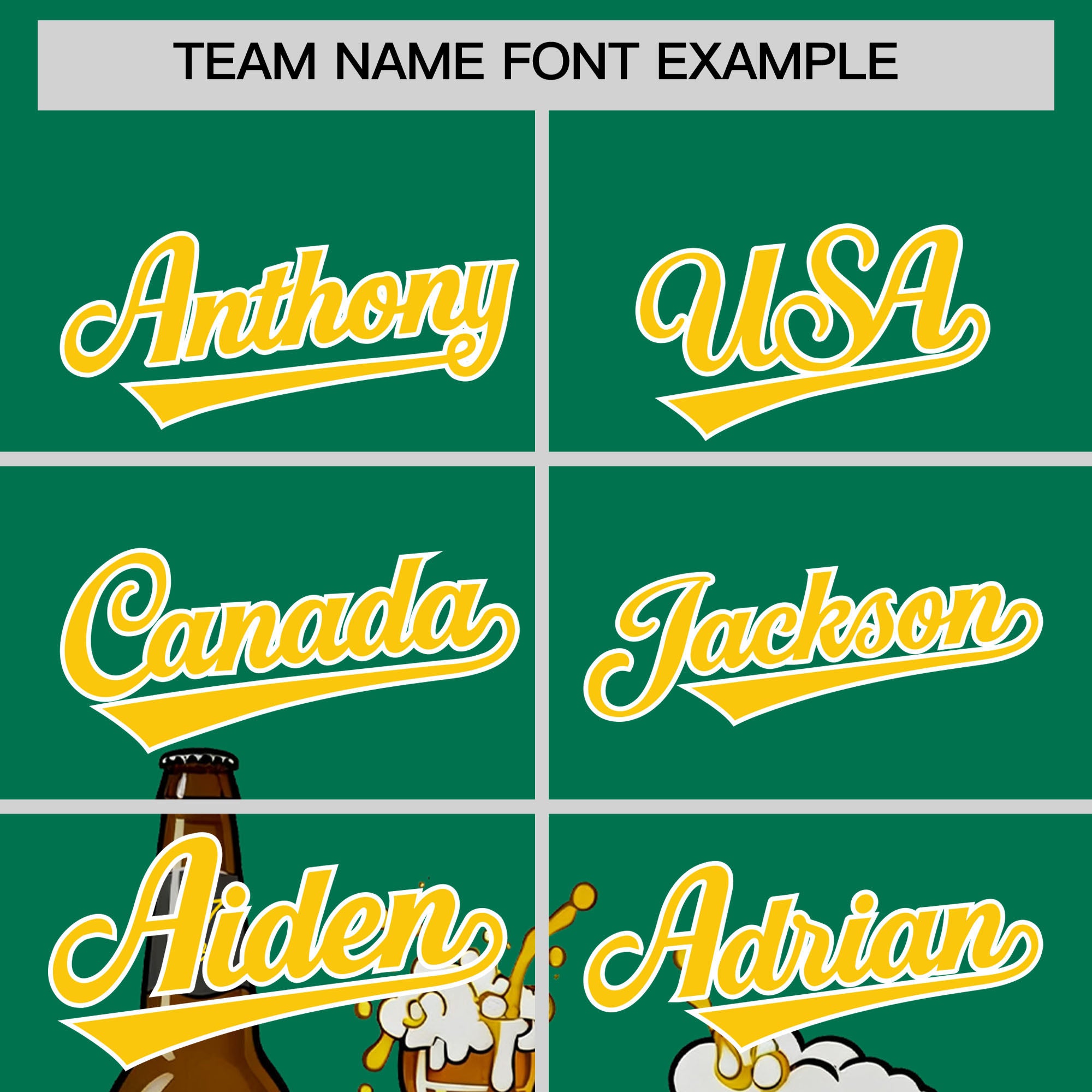 Custom Kelly Green Personalized Team Shirts for Parties & Training | KXKSHOP