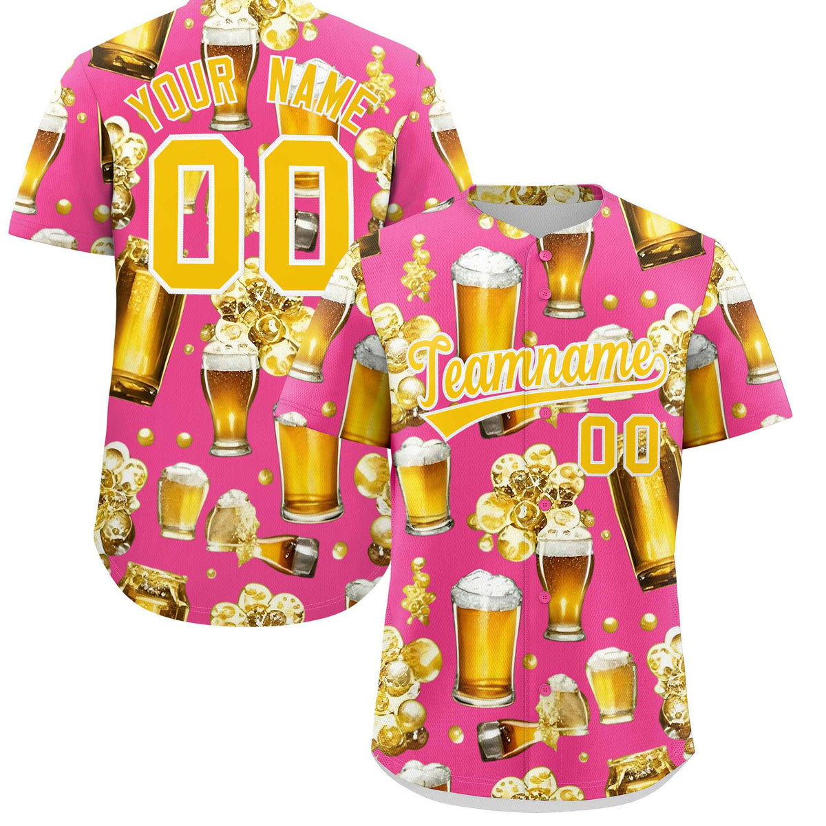 Custom Pink Personalized Team Shirts for Parties &amp; Training | KXKSHOP
