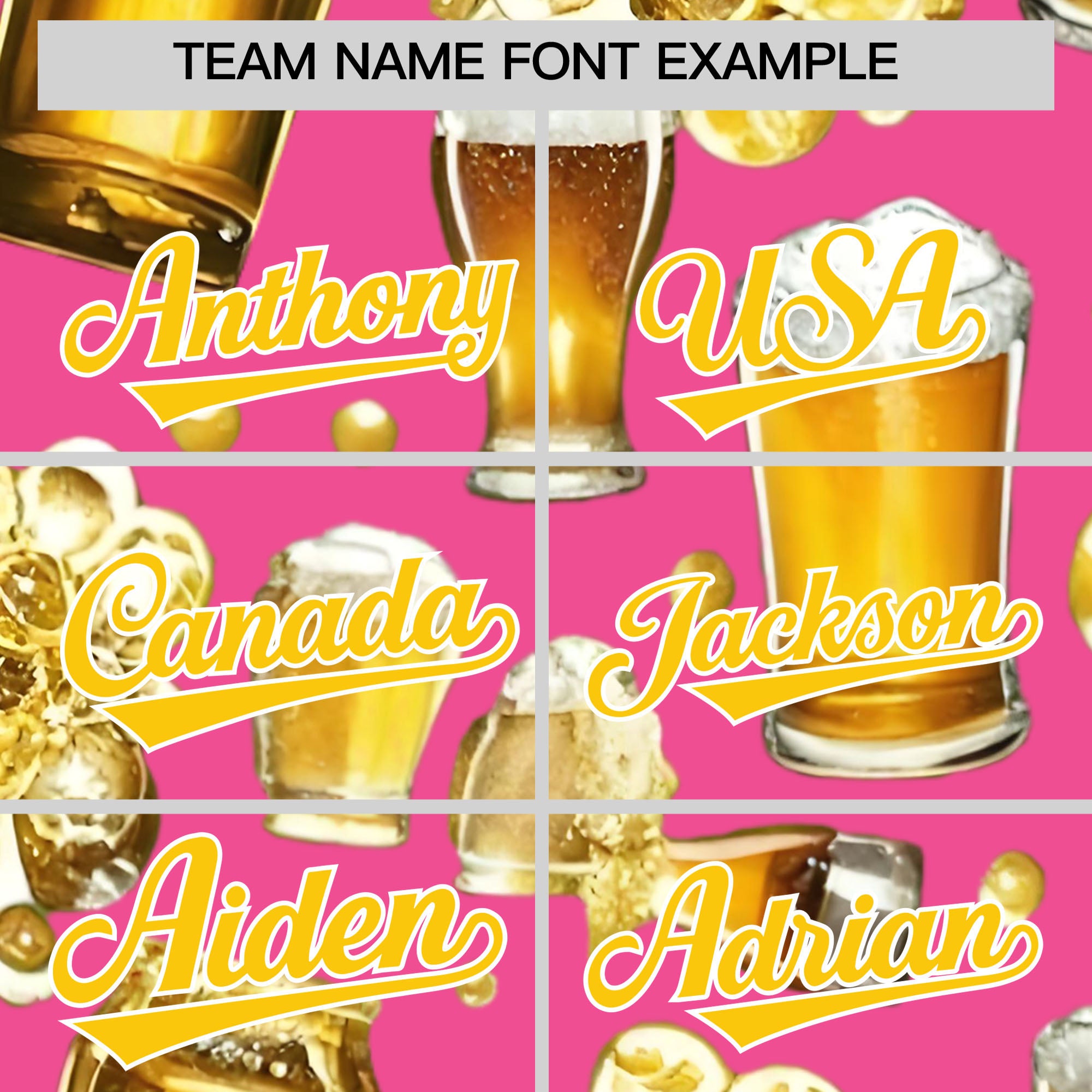 Custom Pink Personalized Team Shirts for Parties & Training | KXKSHOP