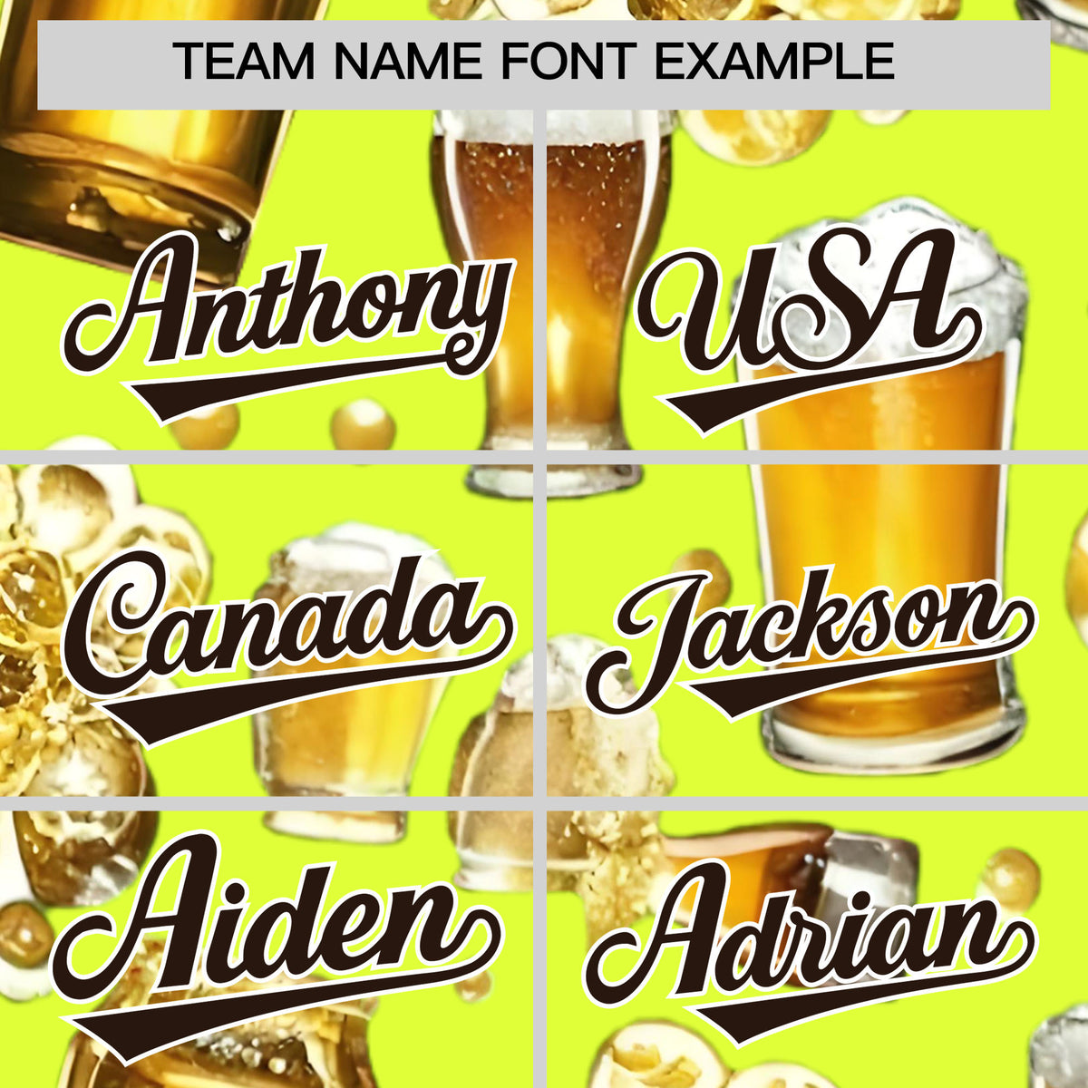 Custom Fluorescent Green Personalized Team Shirts for Parties &amp; Training | KXKSHOP