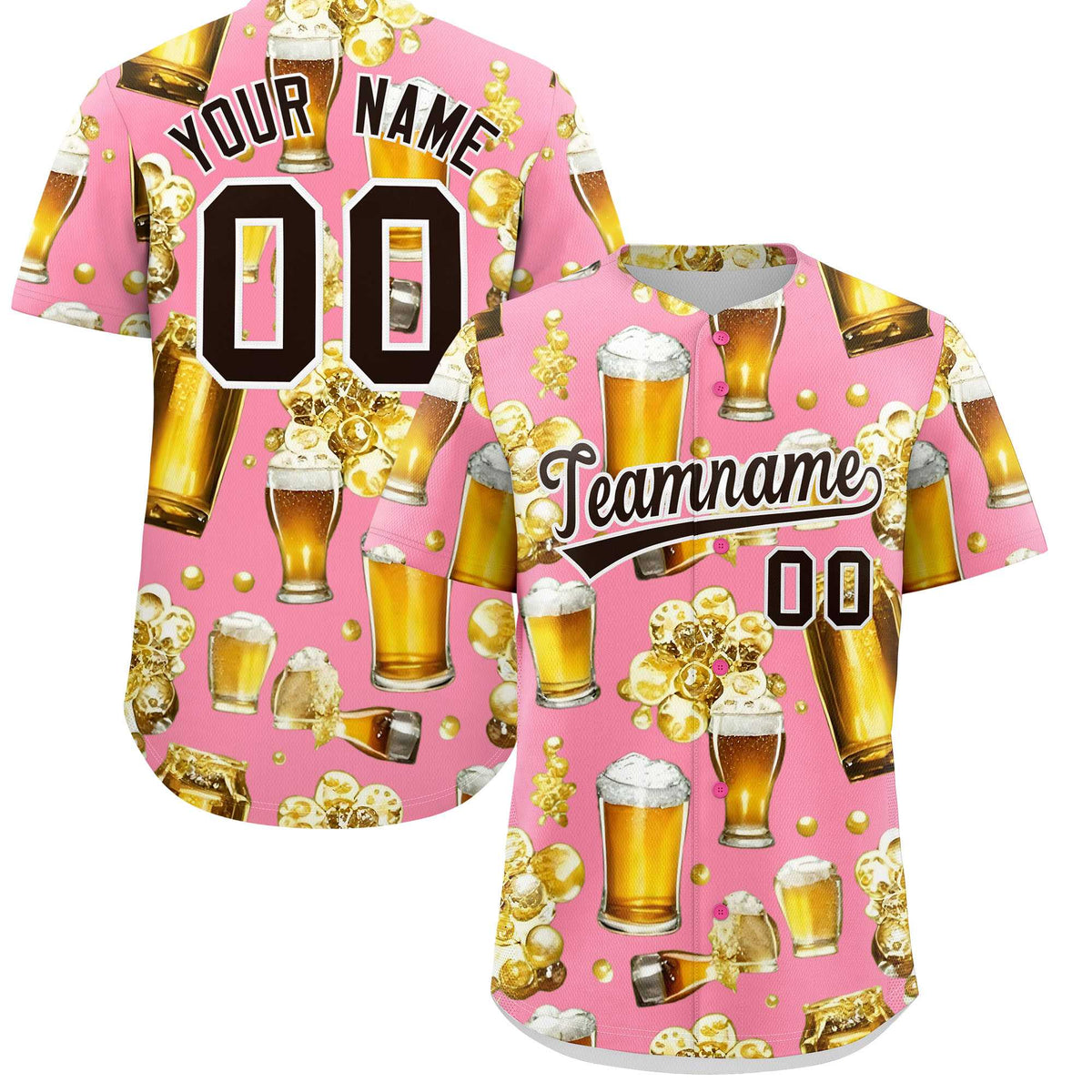 Custom Light Pink Personalized Team Shirts for Parties &amp; Training | KXKSHOP