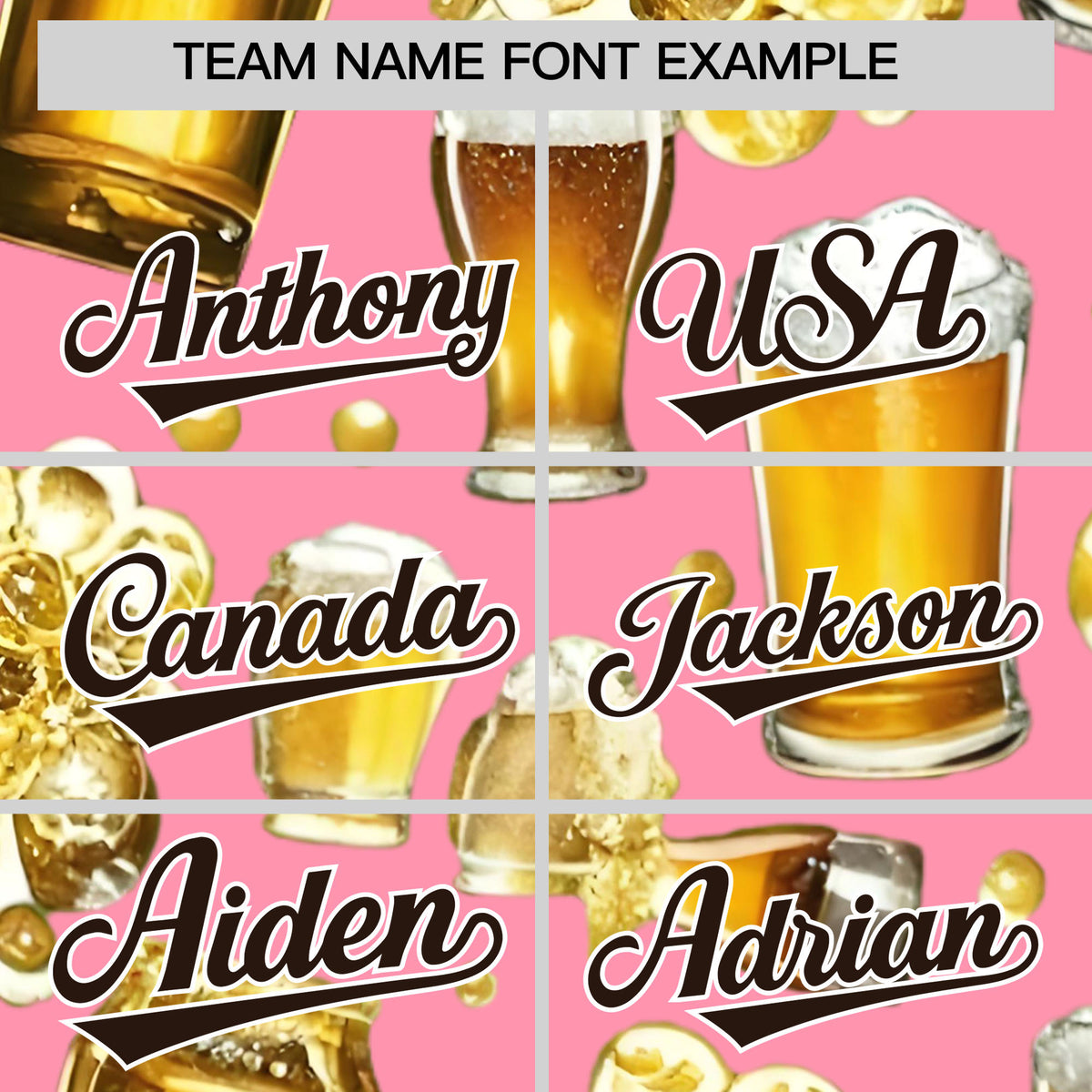 Custom Light Pink Personalized Team Shirts for Parties &amp; Training | KXKSHOP