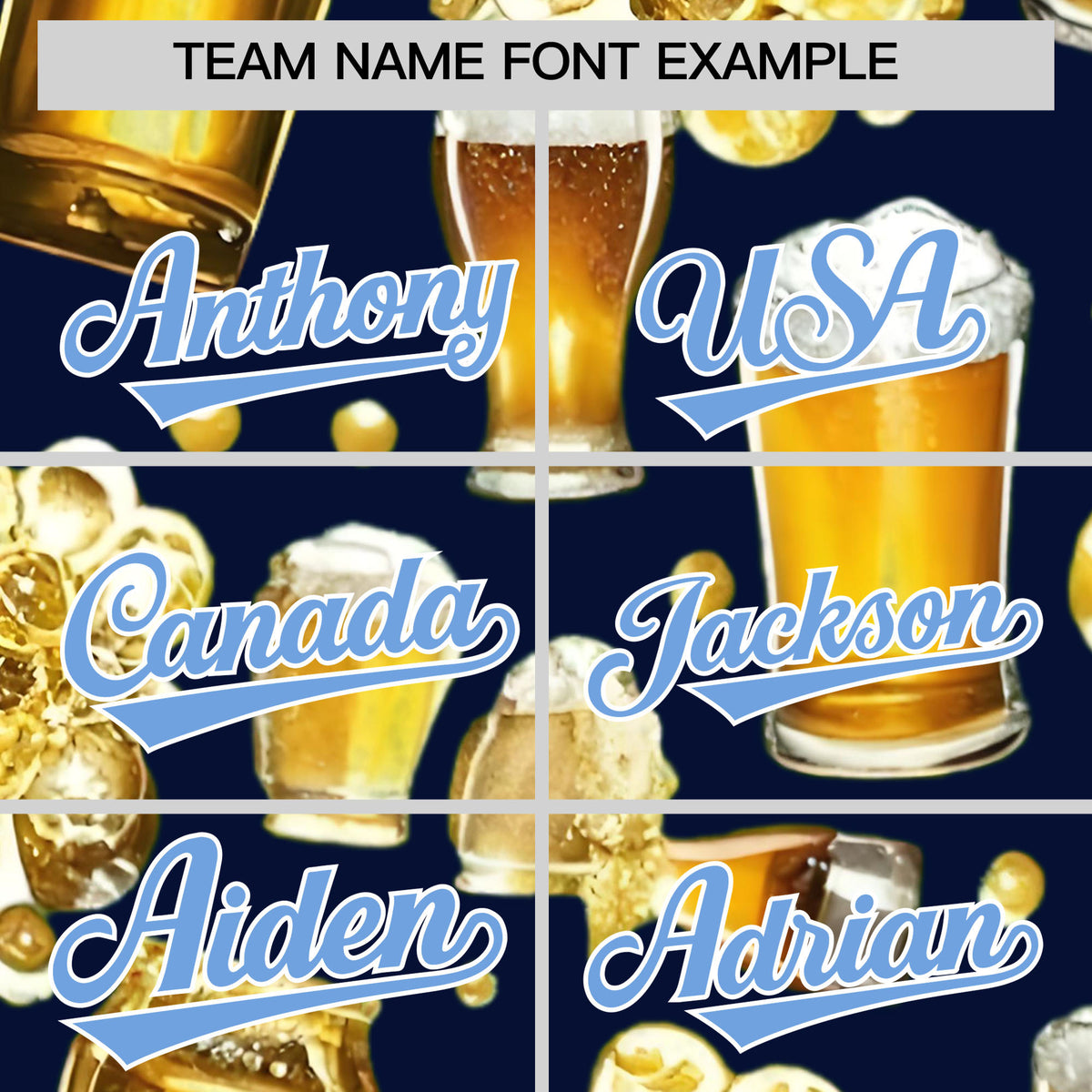 Custom Navy Personalized Team Shirts for Parties &amp; Training | KXKSHOP