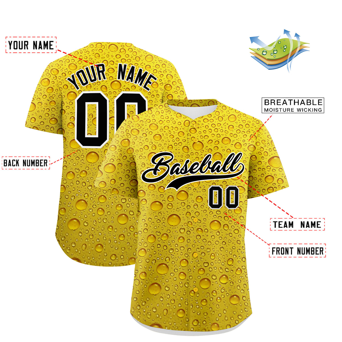 Custom Gold Personalized Team Shirts for Parties &amp; Training | KXKSHOP