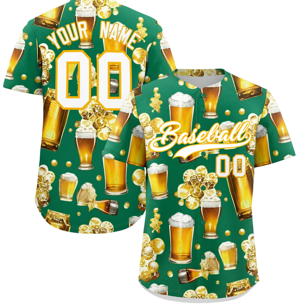 Custom Kelly Green Personalized Team Shirts for Parties &amp; Training | KXKSHOP
