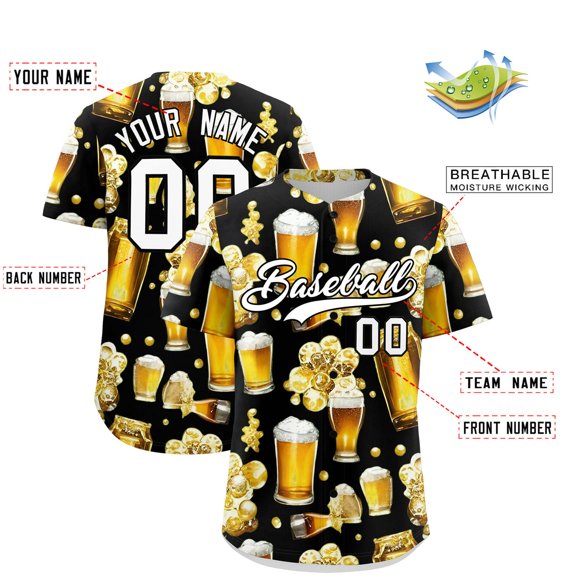 Custom Black Personalized Team Shirts for Parties &amp; Training | KXKSHOP