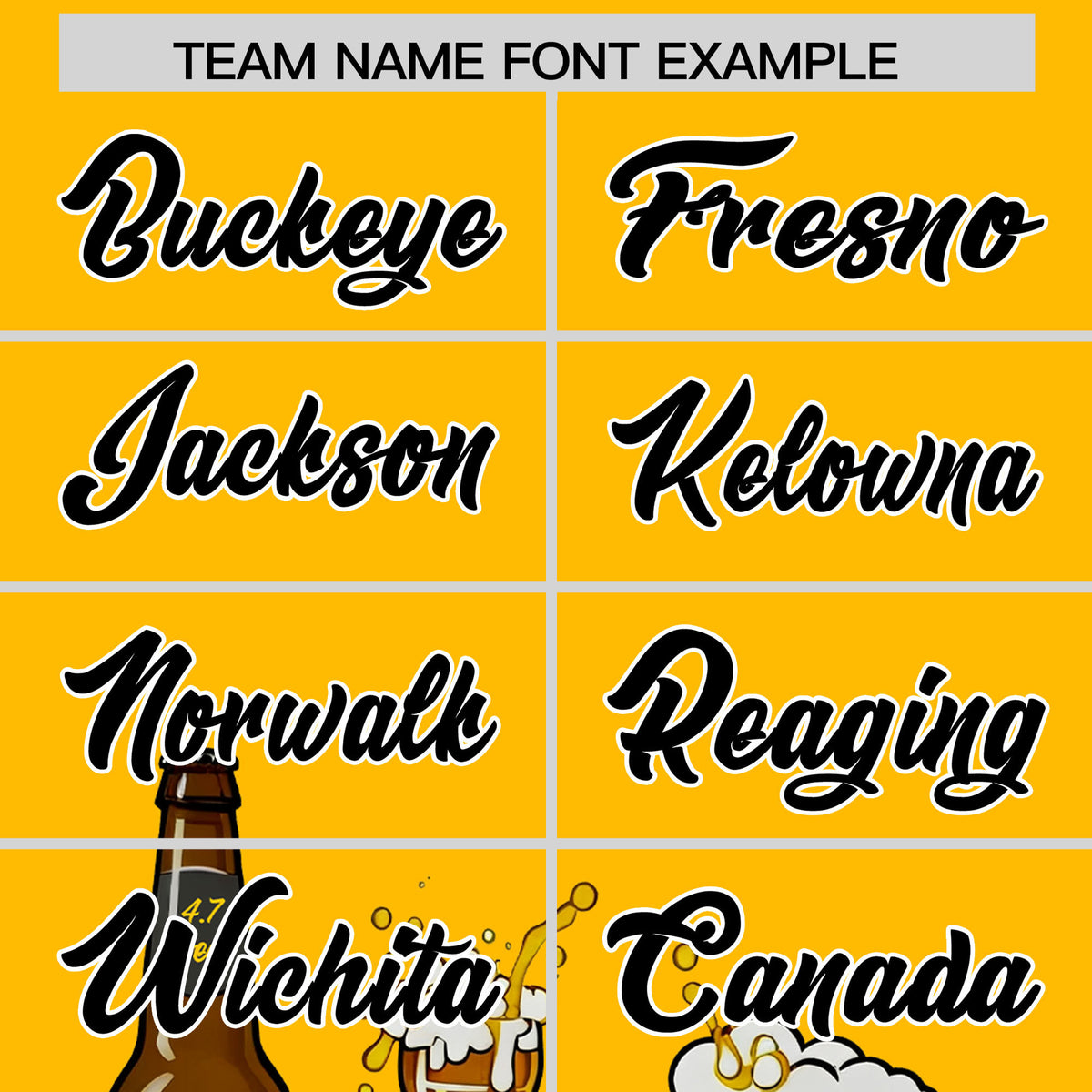 Custom Yellow Personalized Team Shirts for Parties &amp; Training | KXKSHOP