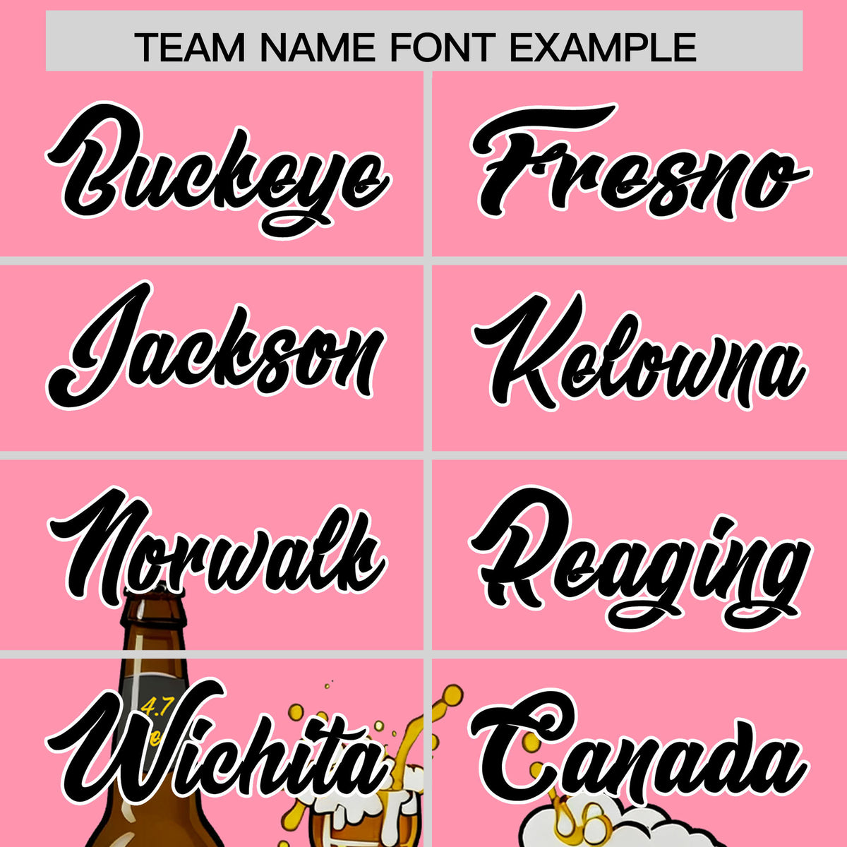 Custom Light Pink Personalized Team Shirts for Parties &amp; Training | KXKSHOP