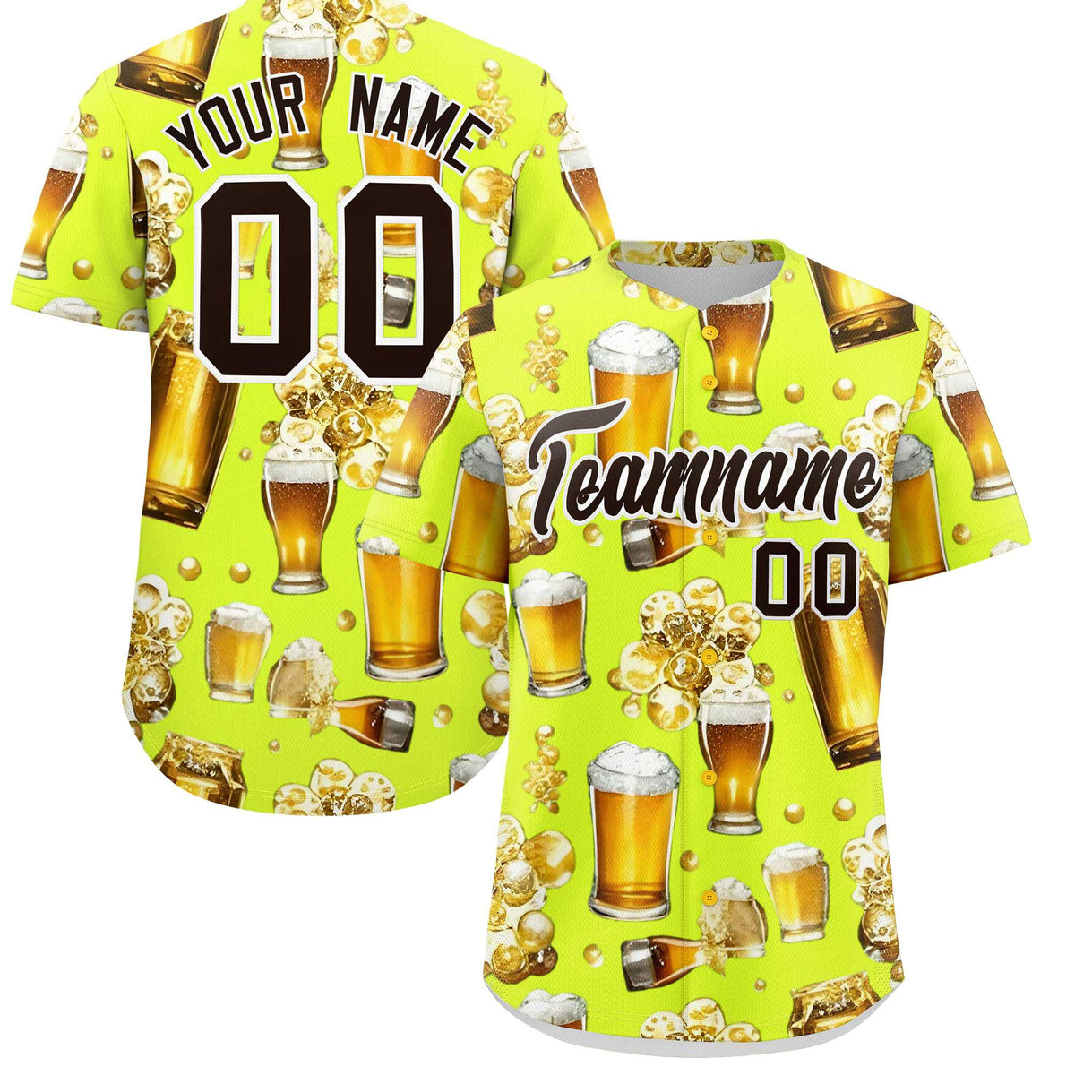 Custom Fluorescent Green Personalized Team Shirts for Parties &amp; Training | KXKSHOP