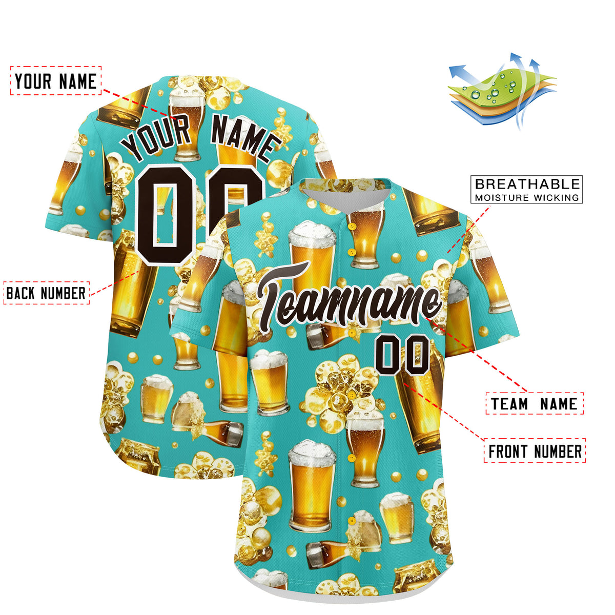 Custom Teal Personalized Team Shirts for Parties &amp; Training | KXKSHOP