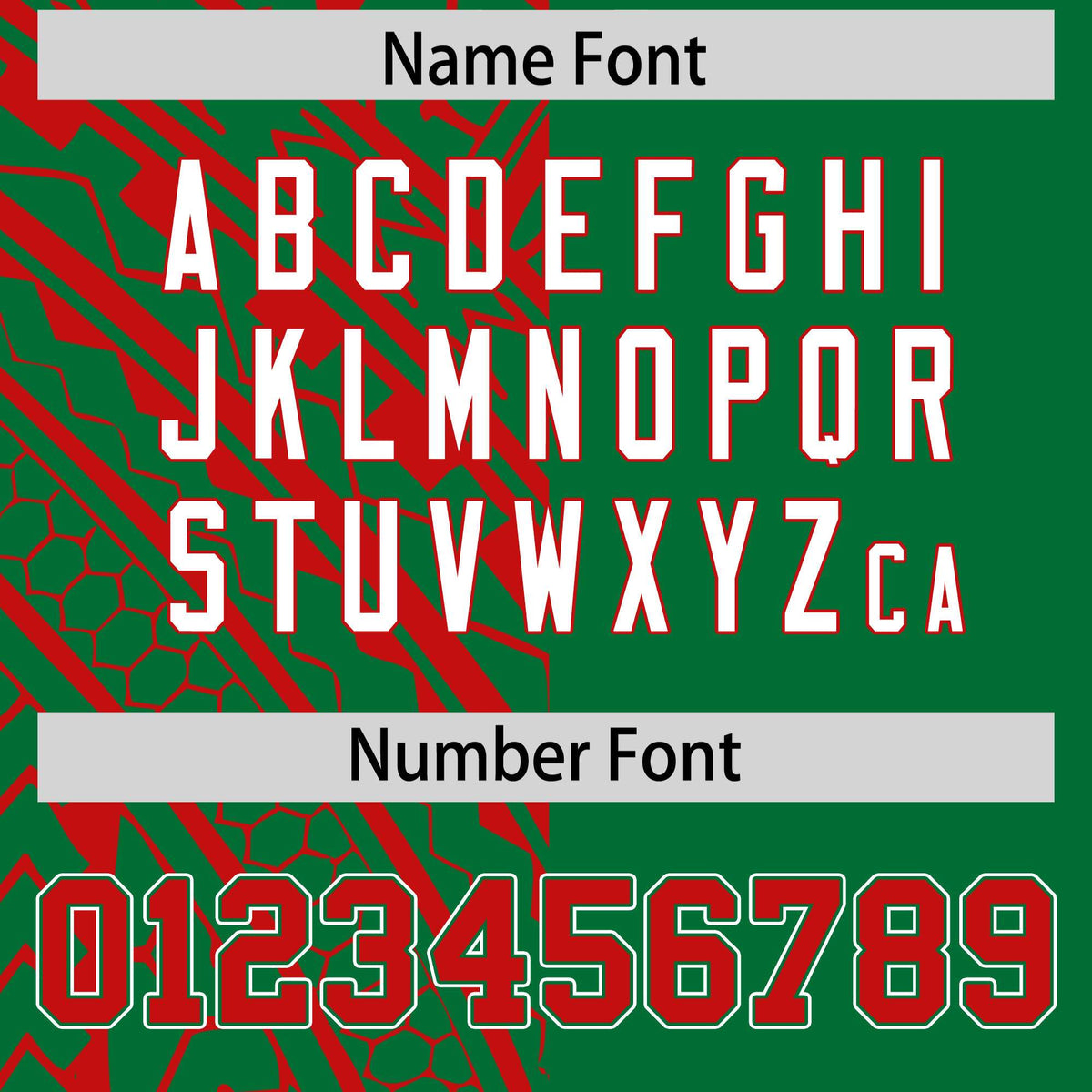 Custom Red Kelly Green Split Fashion Tribal Pattern Authentic Baseball Jersey