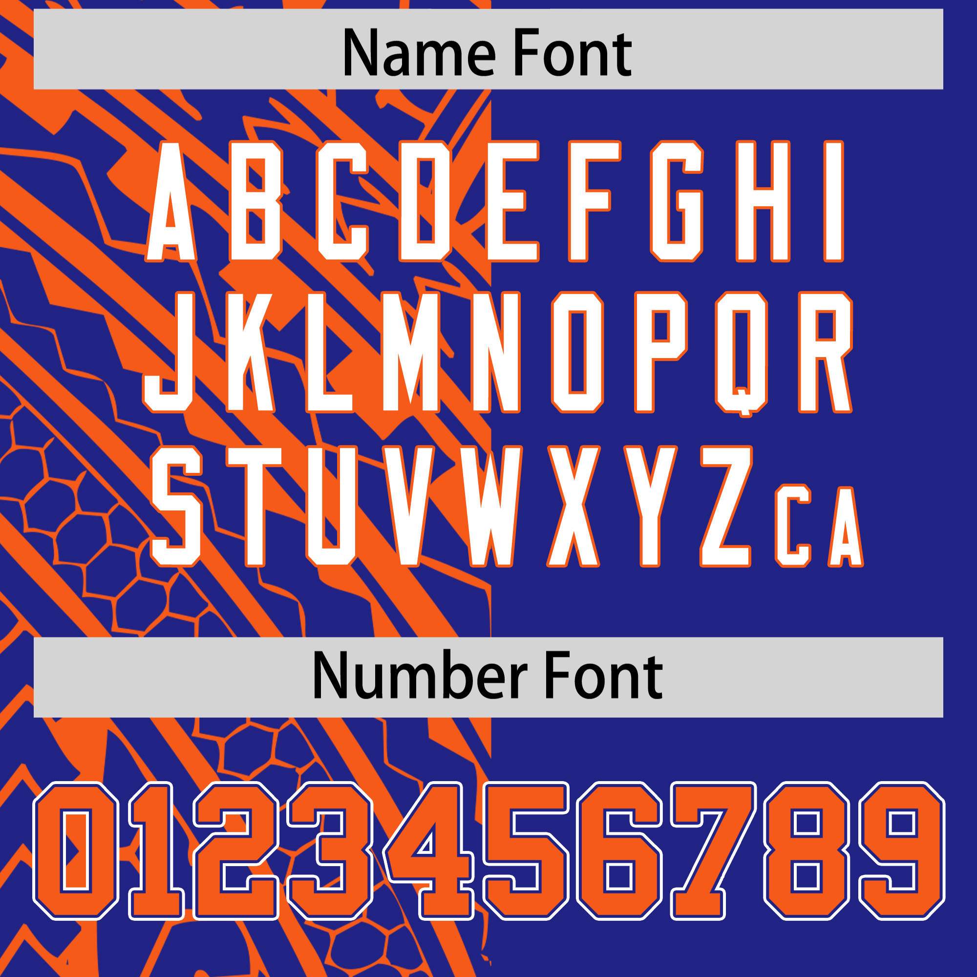 Custom Royal Orange Split Fashion Tribal Pattern Authentic Baseball Jersey