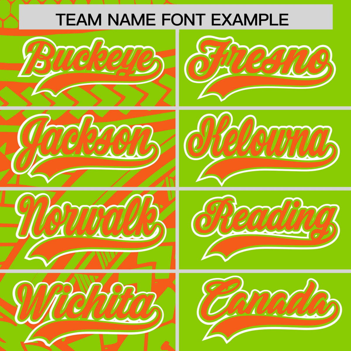 Custom Neon Green Orange Split Fashion Tribal Pattern Authentic Baseball Jersey