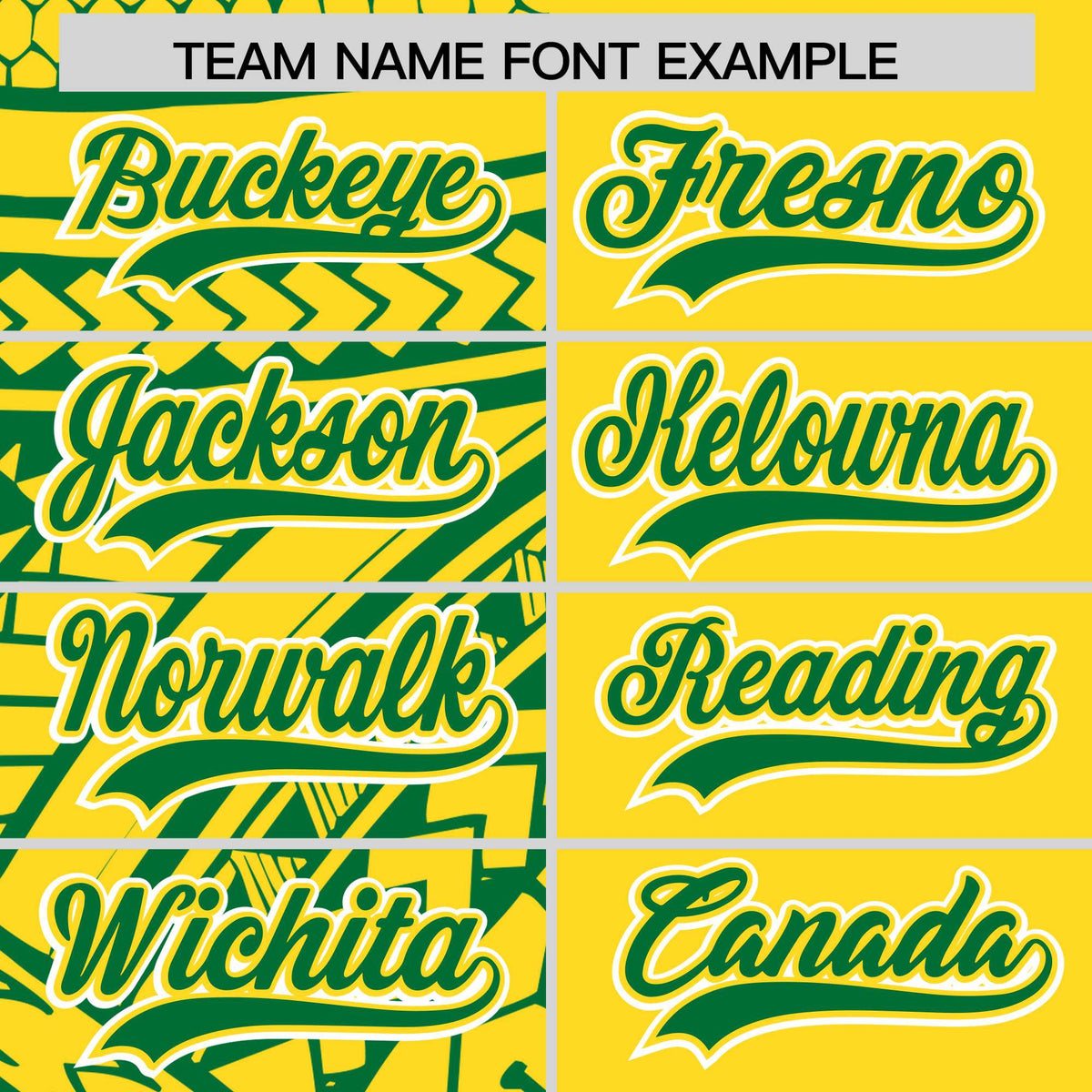 Custom Gold Kelly Green Split Fashion Tribal Pattern Authentic Baseball Jersey