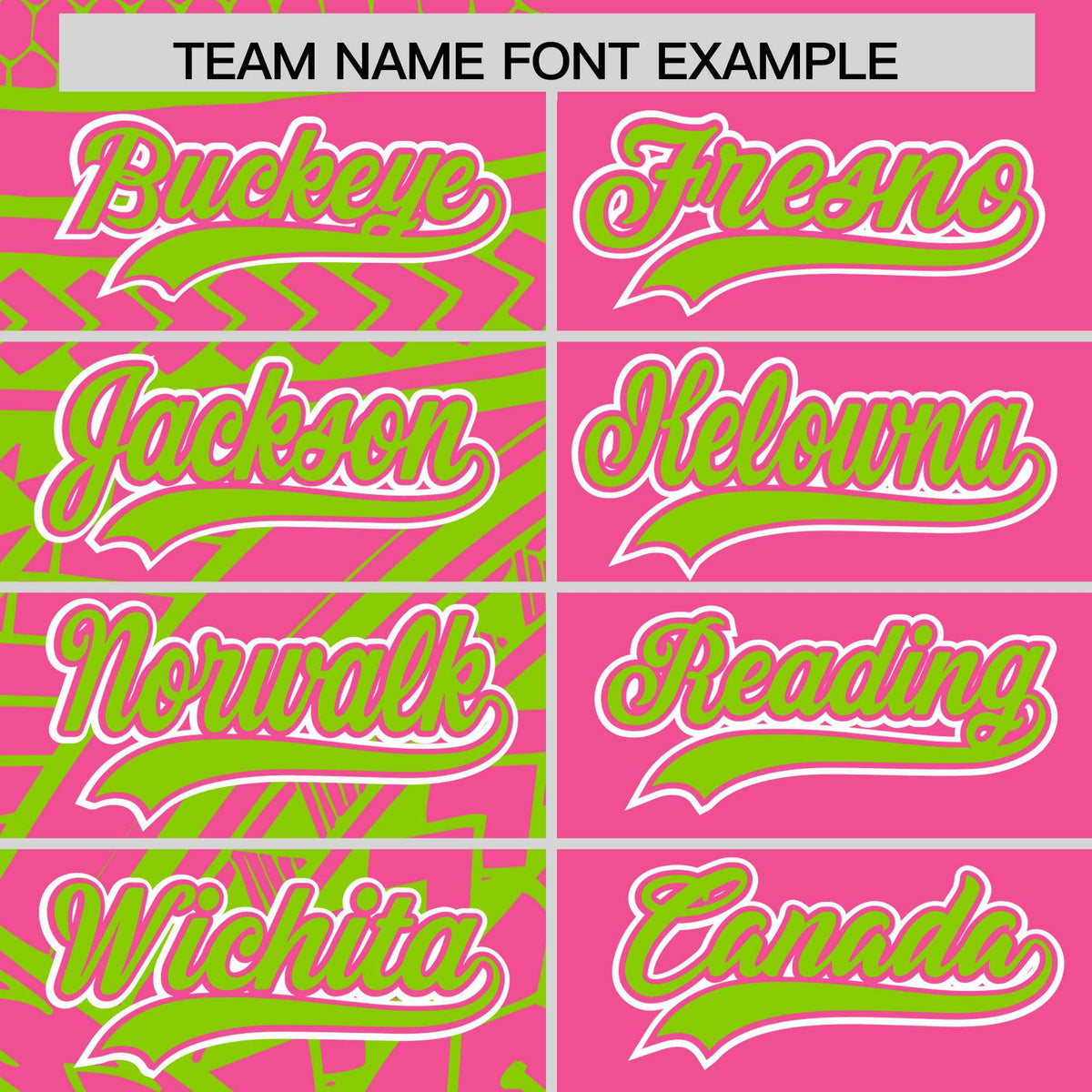 Custom Pink Neon Green Split Fashion Tribal Pattern Authentic Baseball Jersey